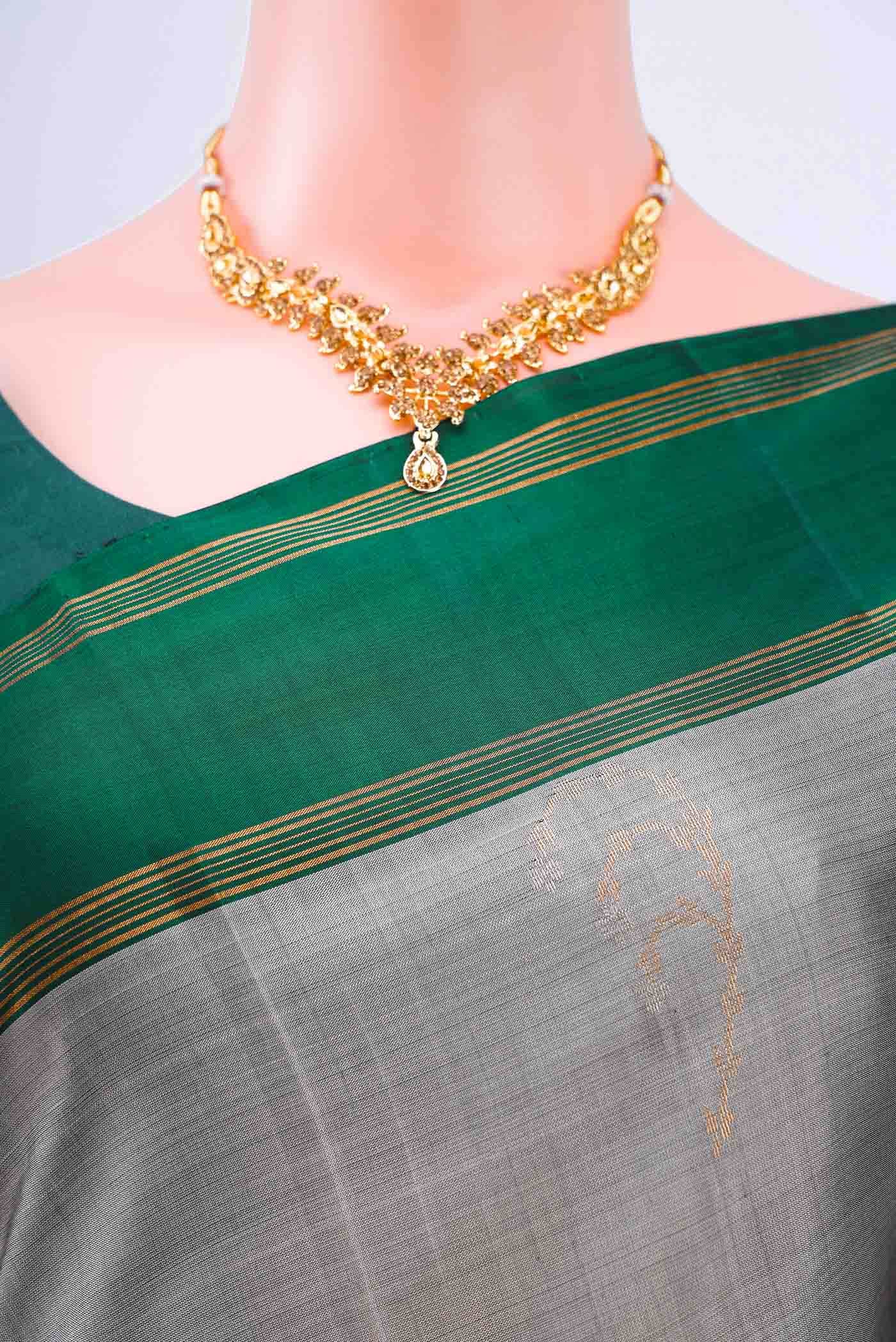 Grey Soft Silk Saree