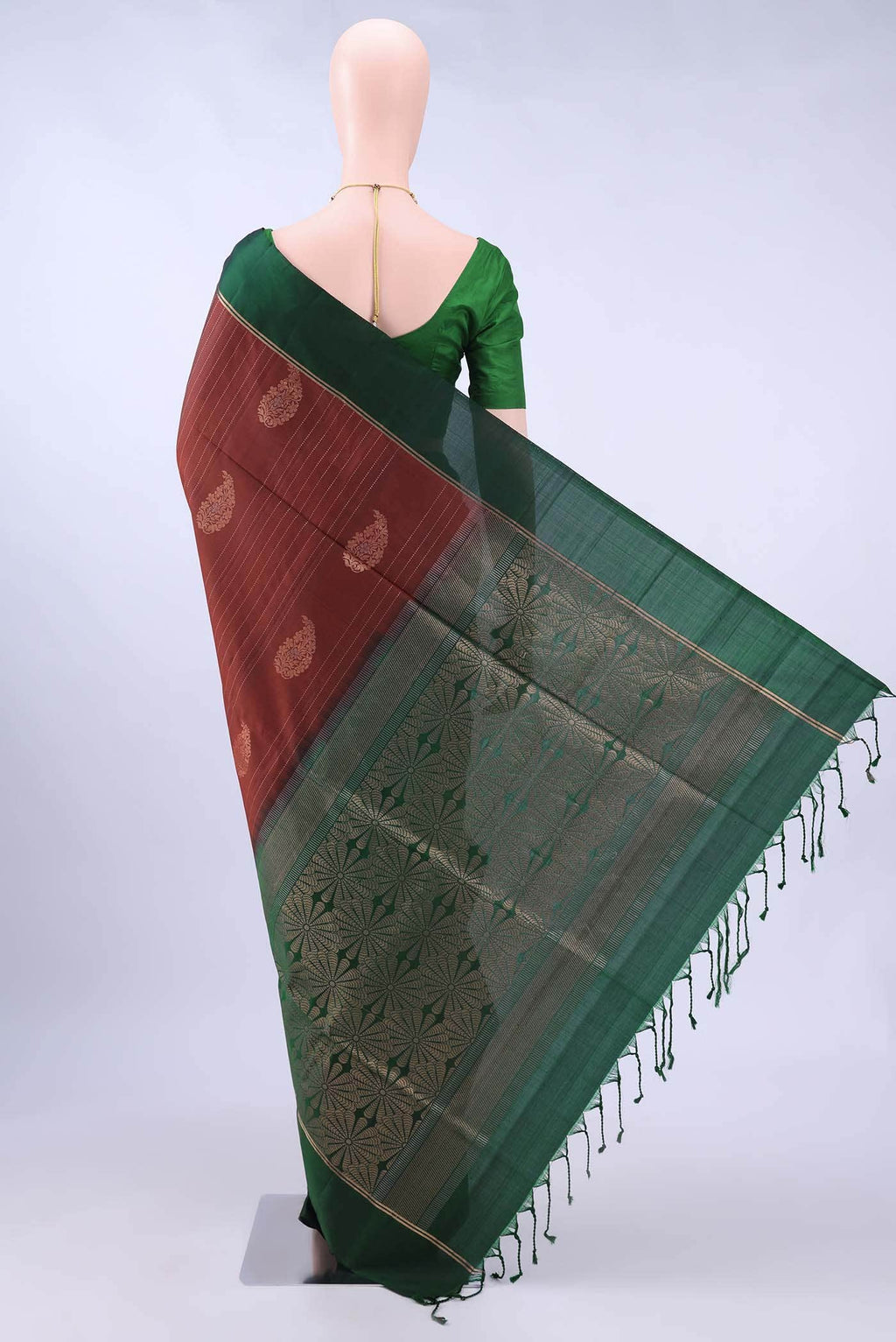 Rust Soft Silk Saree