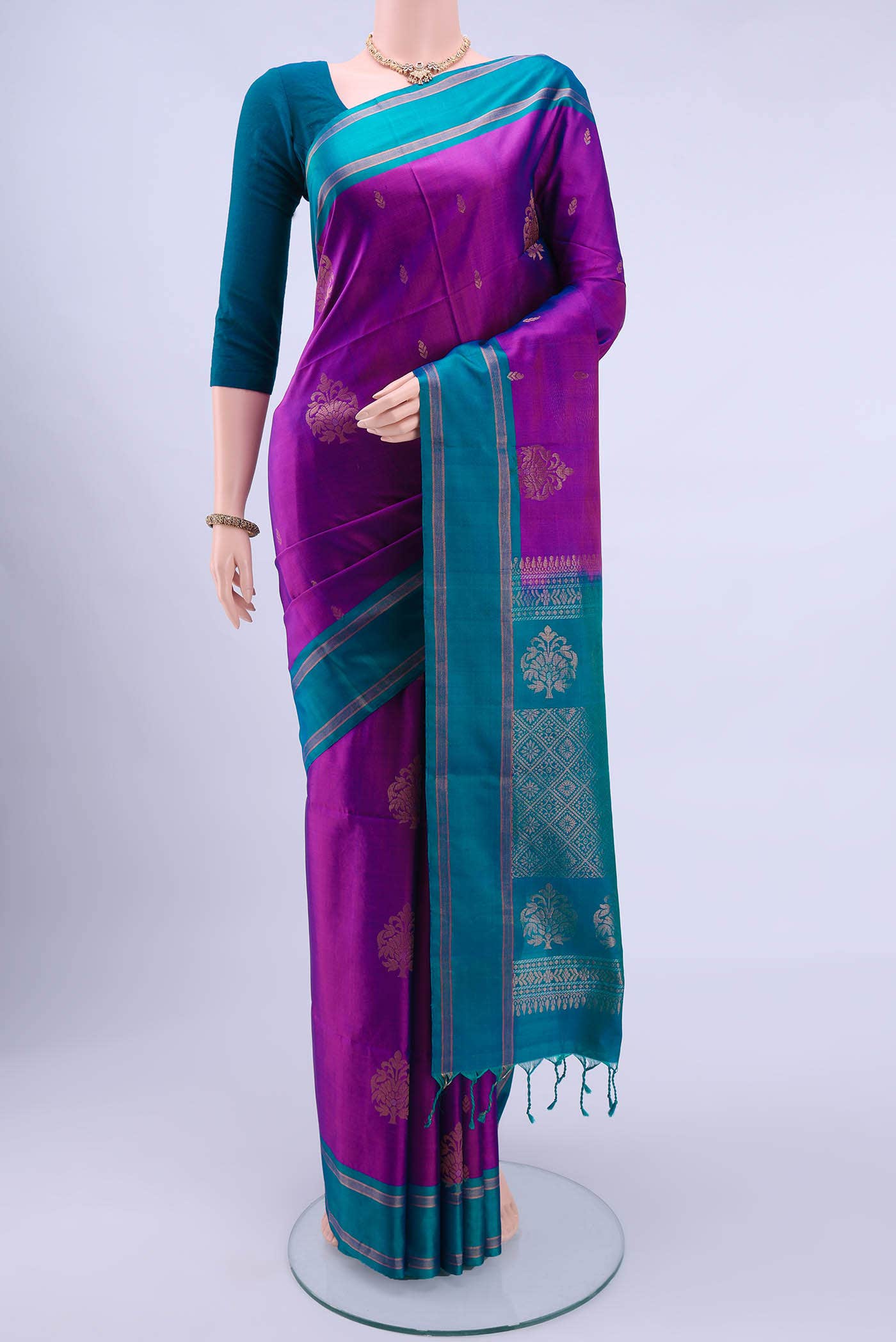 Magenta Soft Silk Saree