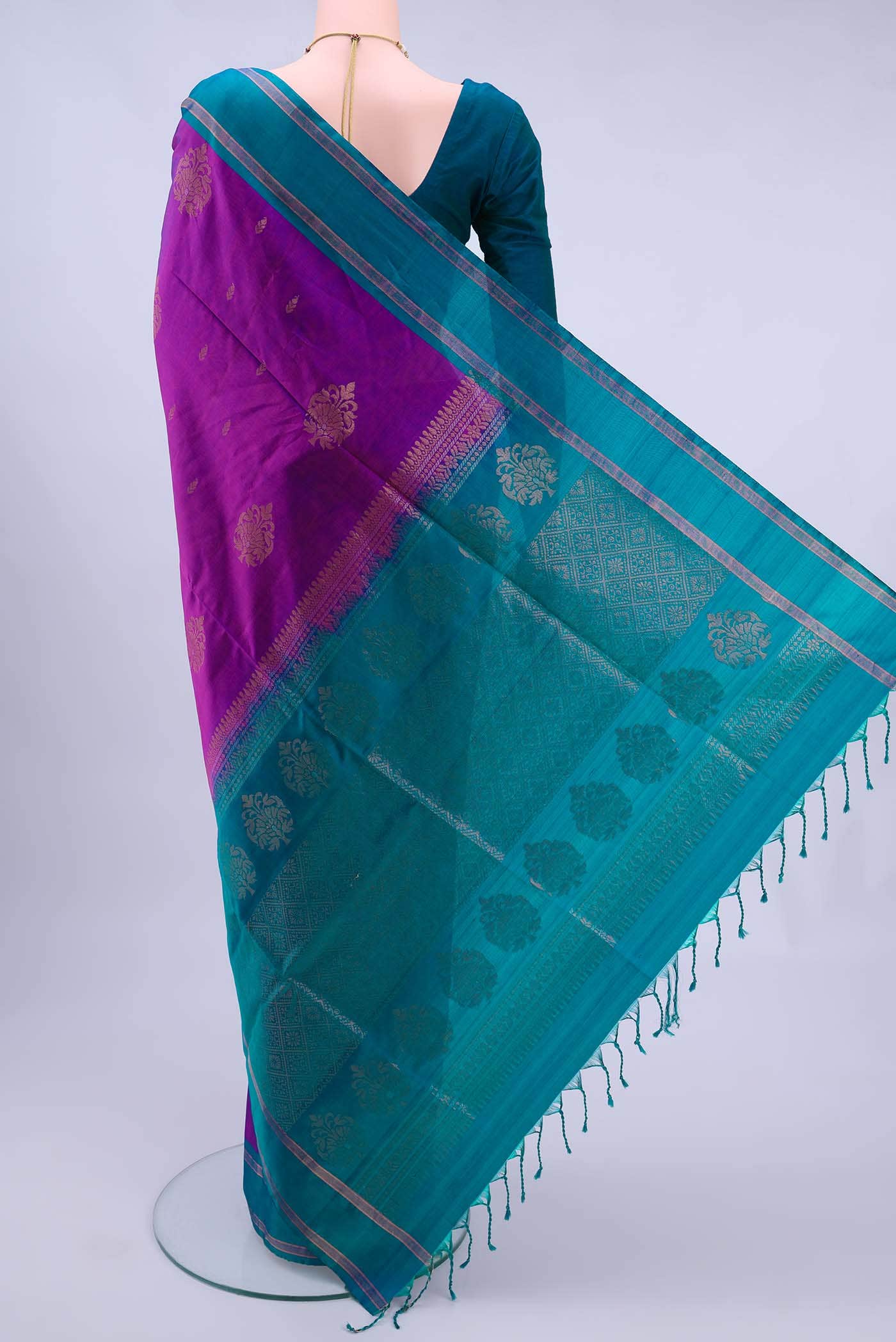 Magenta Soft Silk Saree