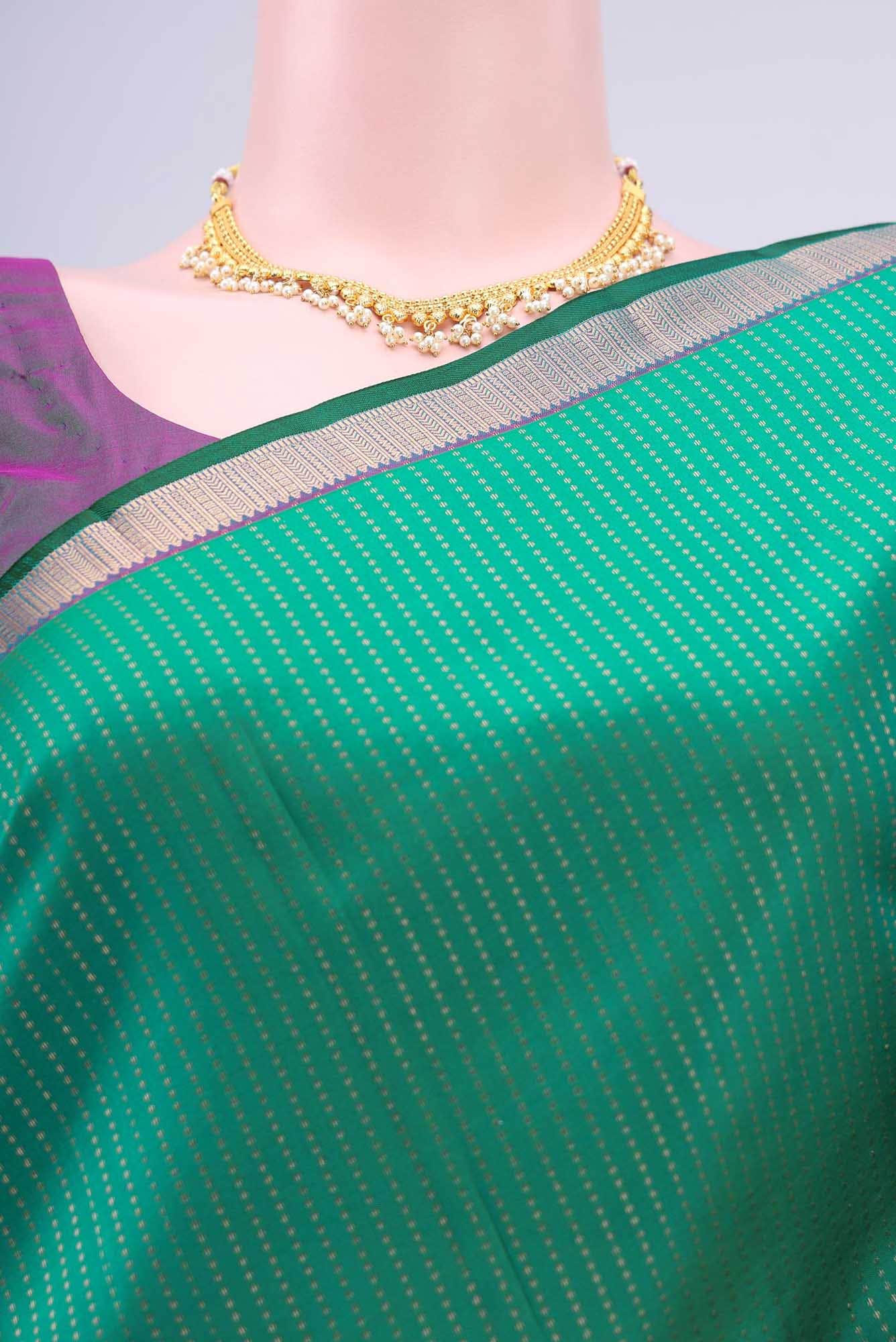 Green Kanchipuram Saree