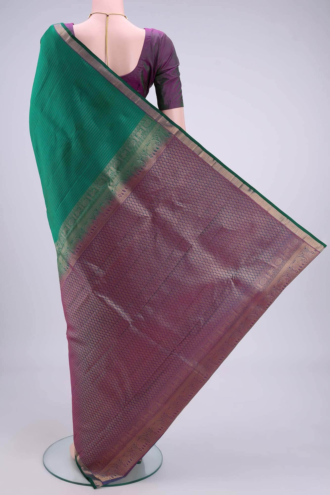Green Kanchipuram Saree