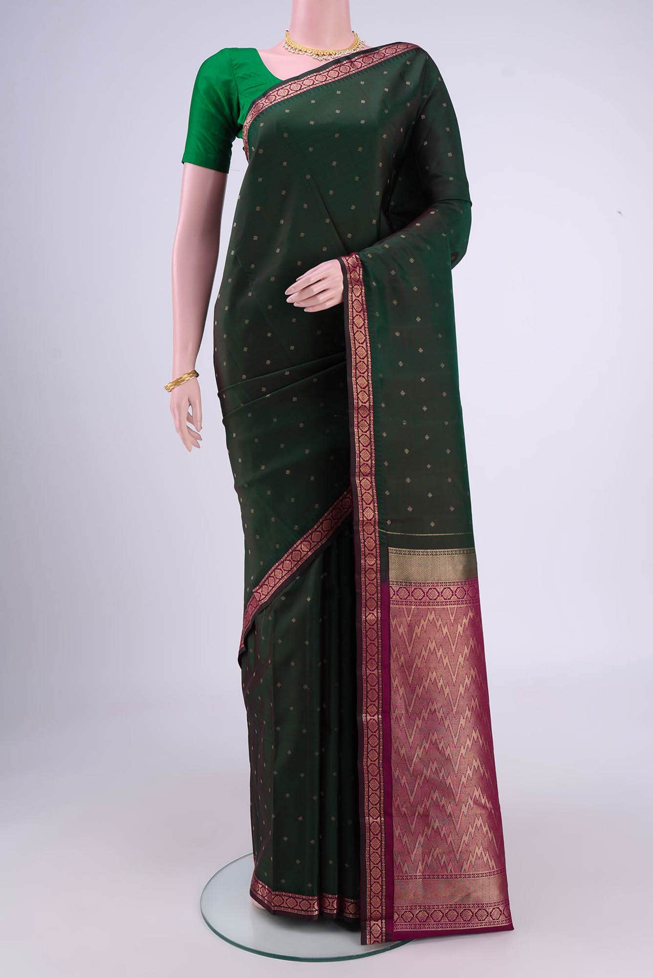 multi Dual Tone Nangavalli Silk [ Salem ] Saree