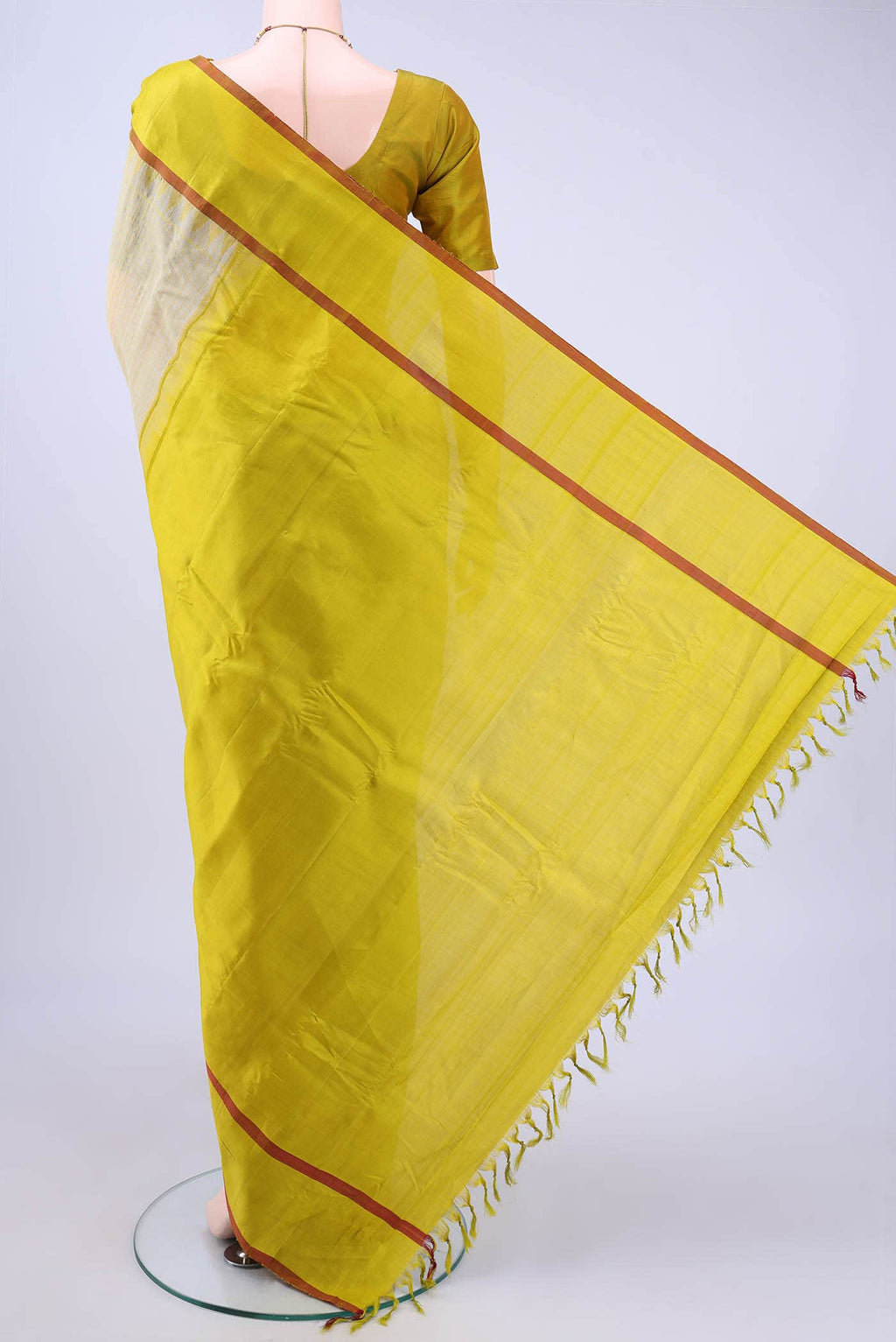 Light Green Gadwal Silk Saree