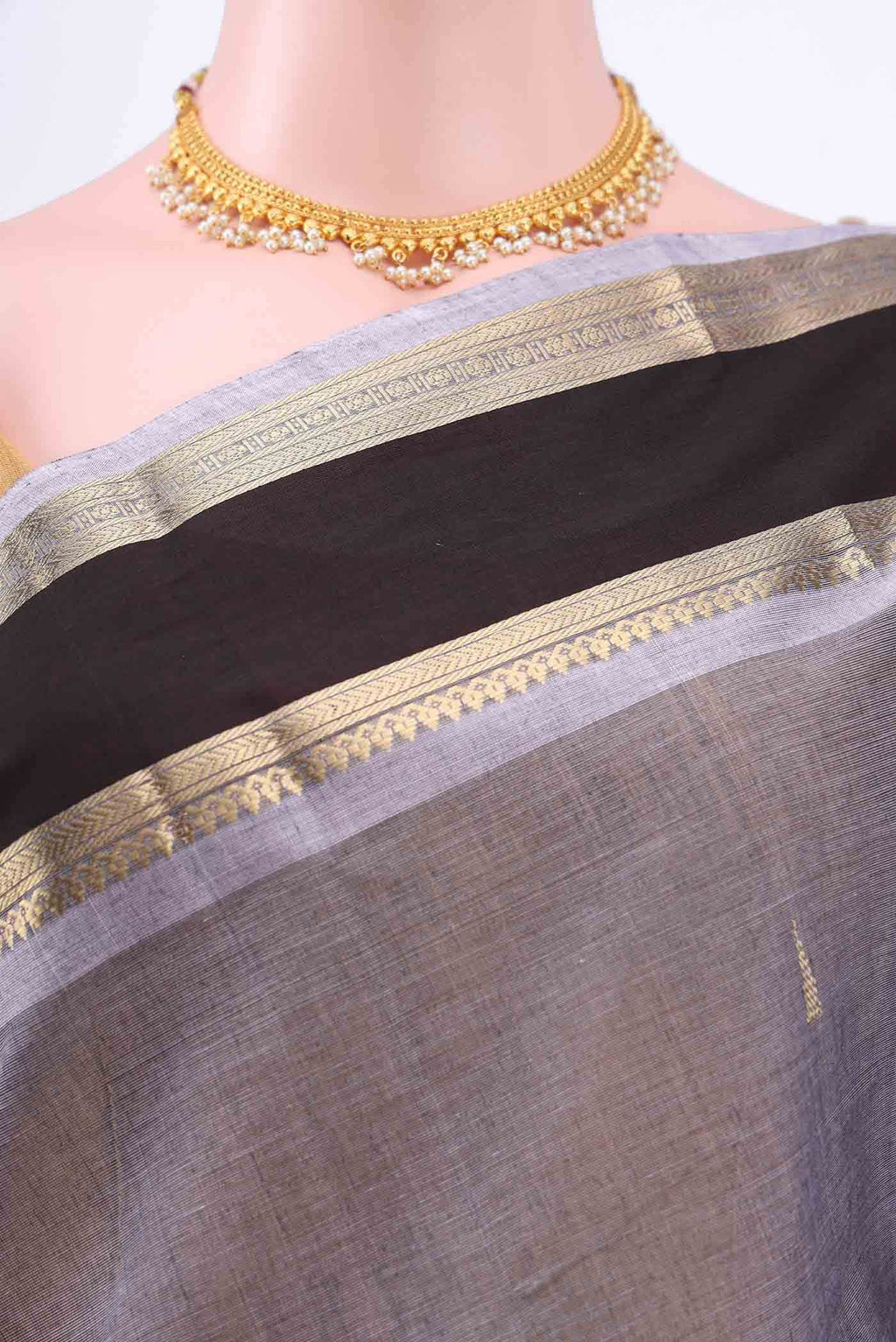 Mauve Kanchi Cotton Saree