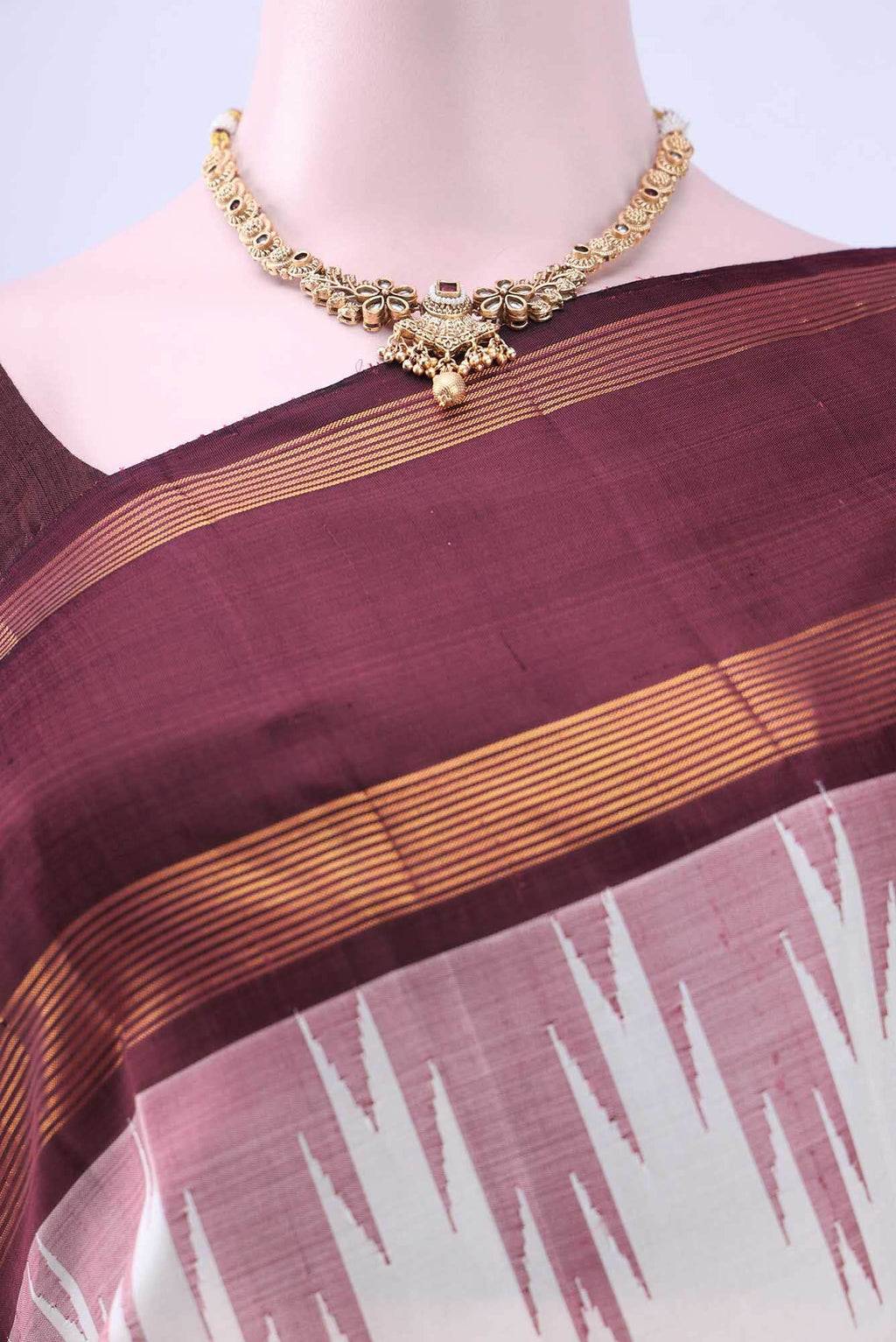 Pure Silk Pure Zari Off White Kanchipuram Saree