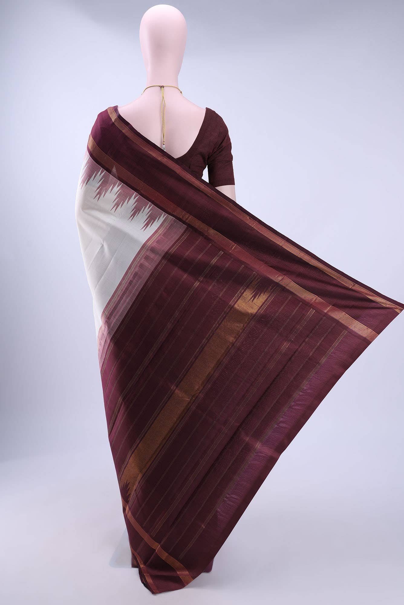 Pure Silk Pure Zari Off White Kanchipuram Saree