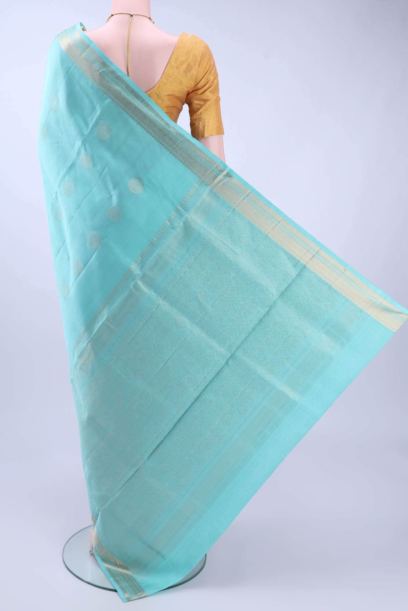 Sky Blue Soft Silk Saree