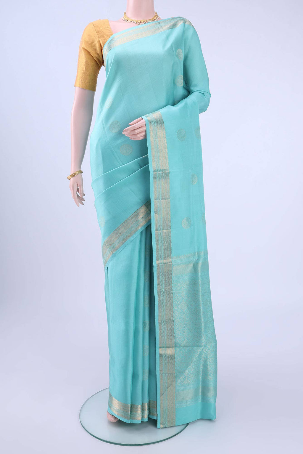 Sky Blue Soft Silk Saree