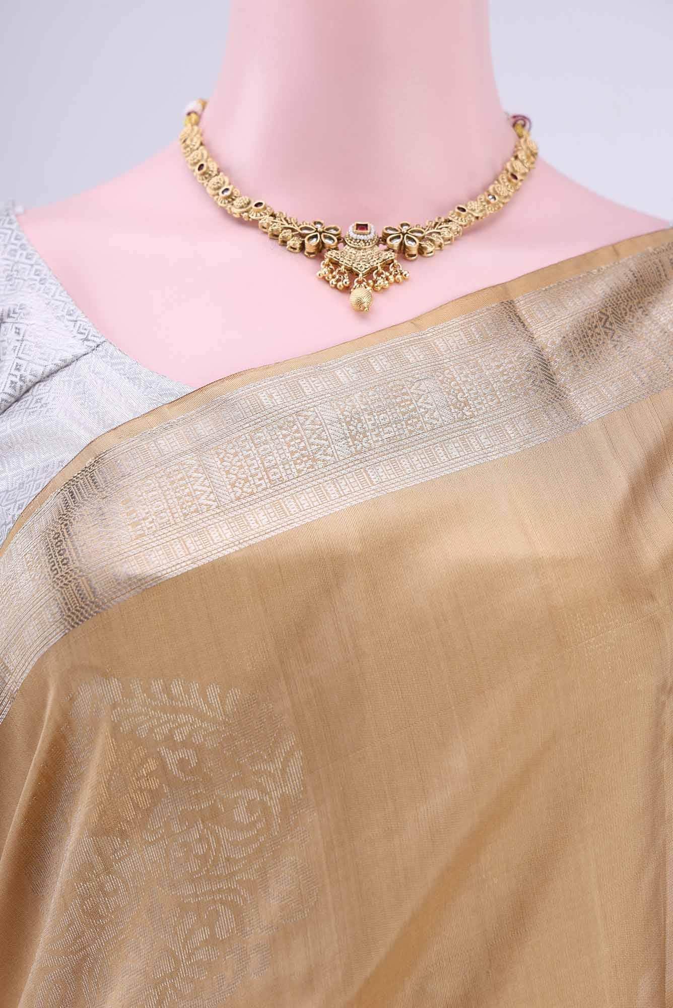 Beige Uppada Silk Saree