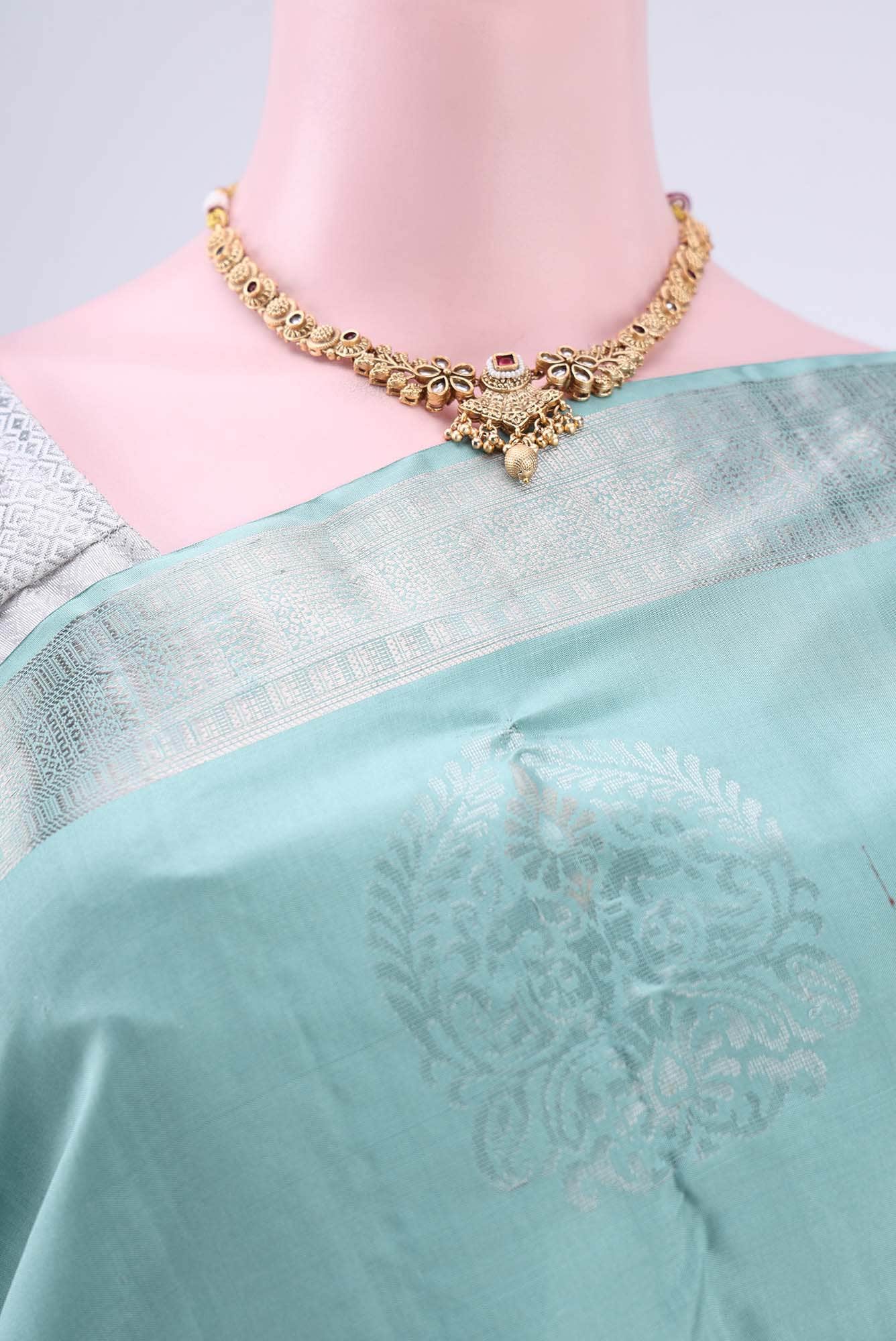 Teal Uppada Silk Saree
