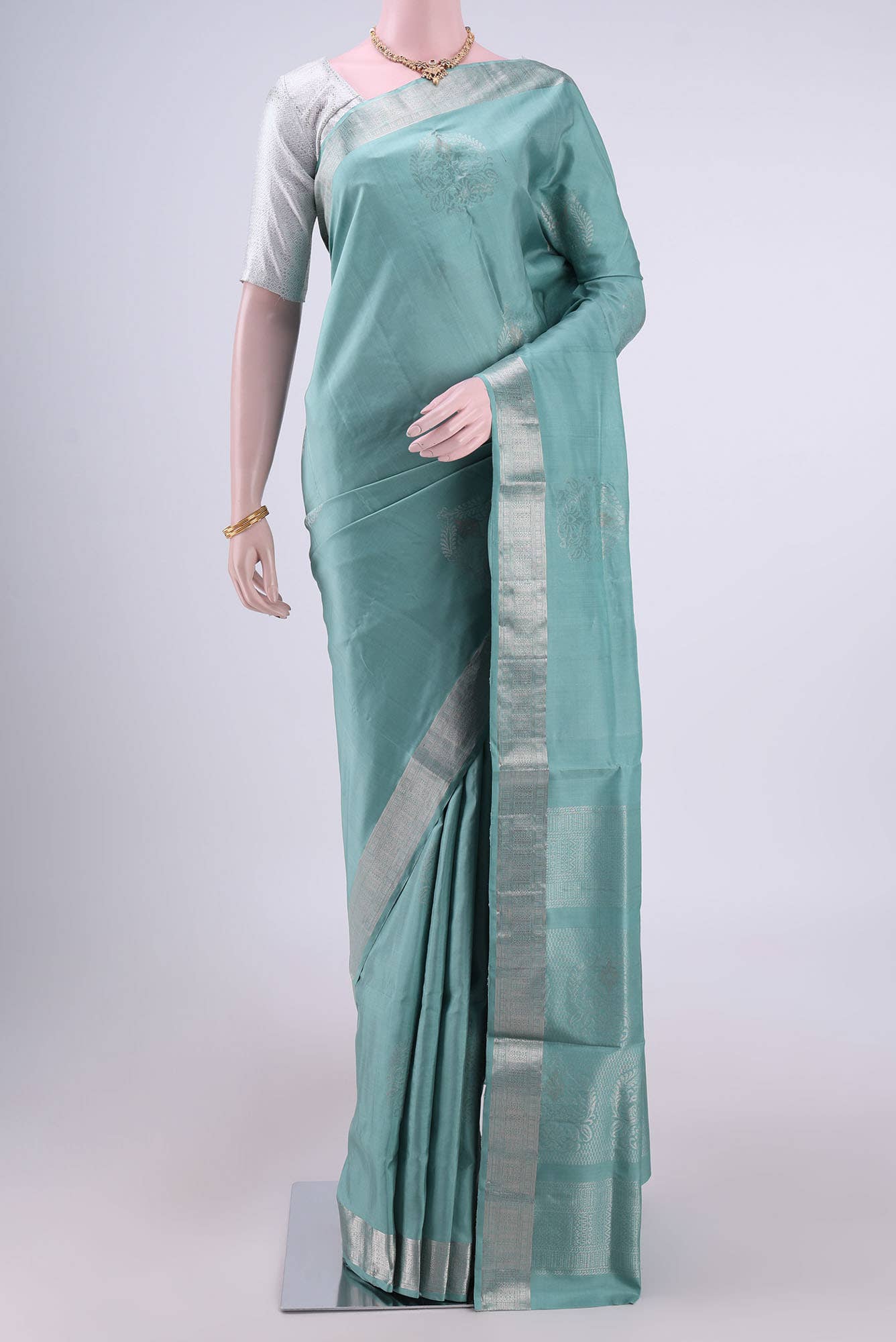 Teal Uppada Silk Saree