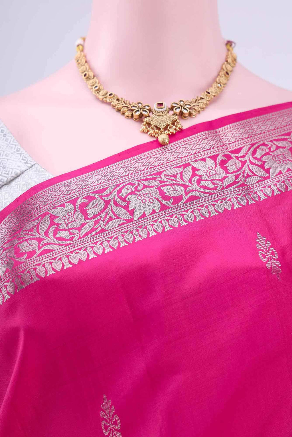 Pink Uppada Silk Saree