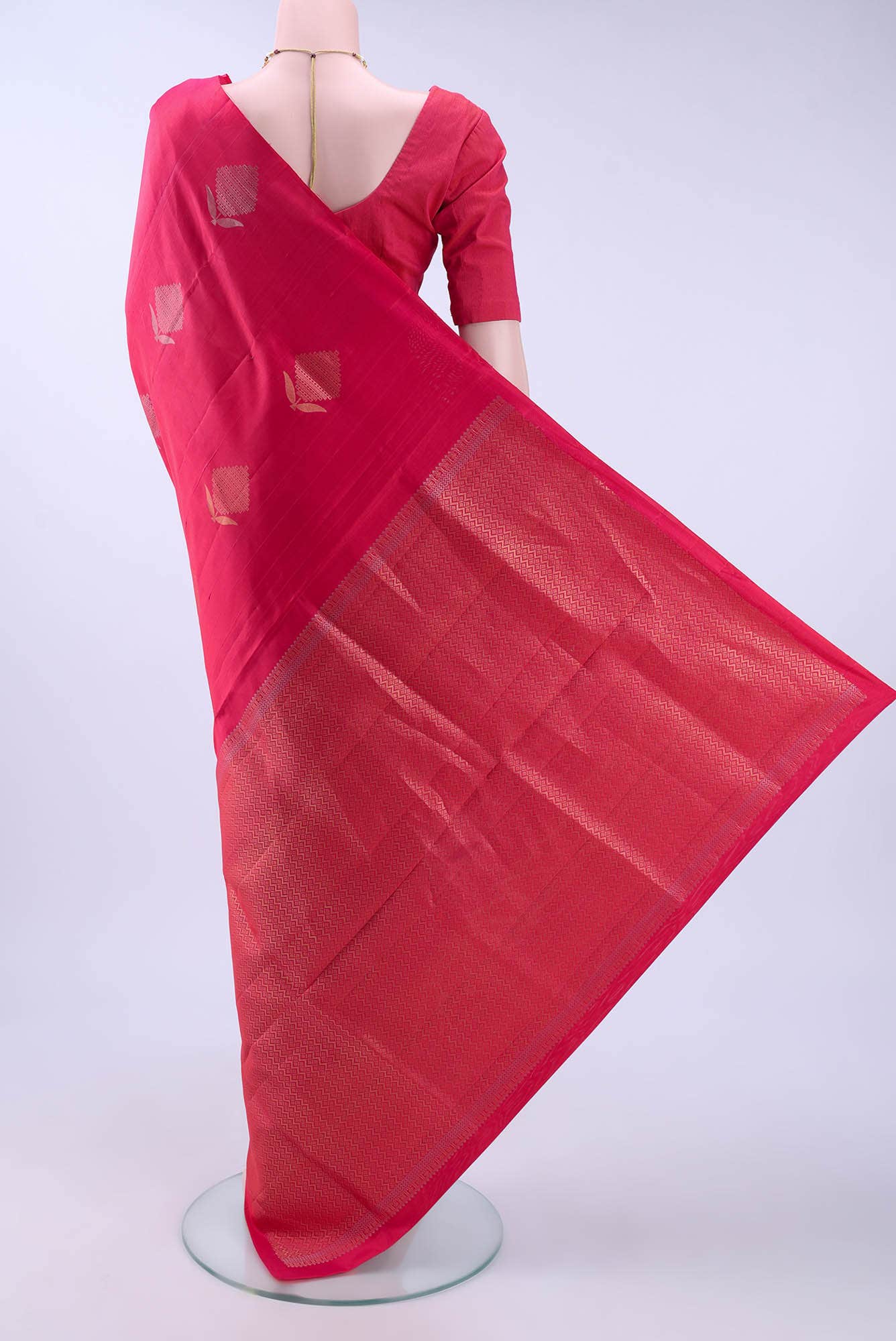 Imperial Red Soft Silk Saree