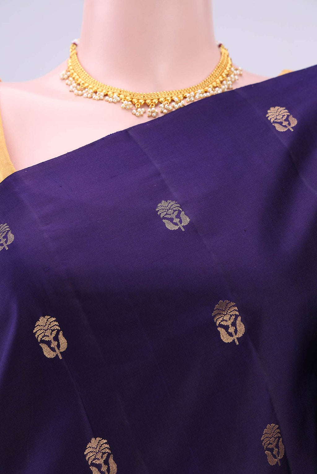 Navy Blue Uppada Silk Saree