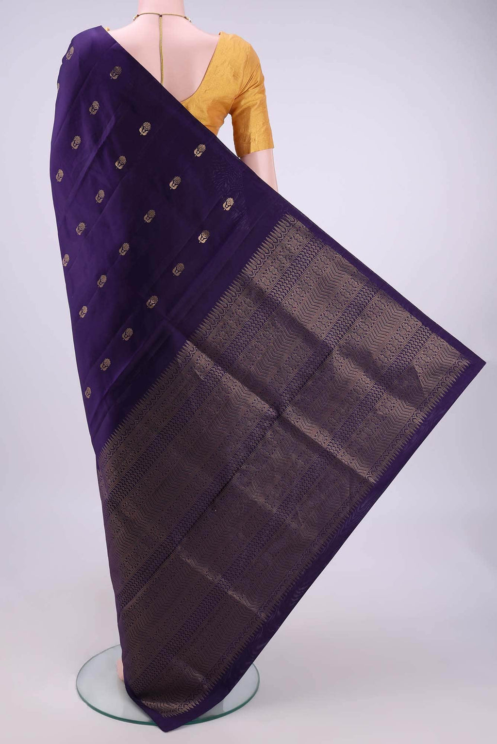 Navy Blue Uppada Silk Saree