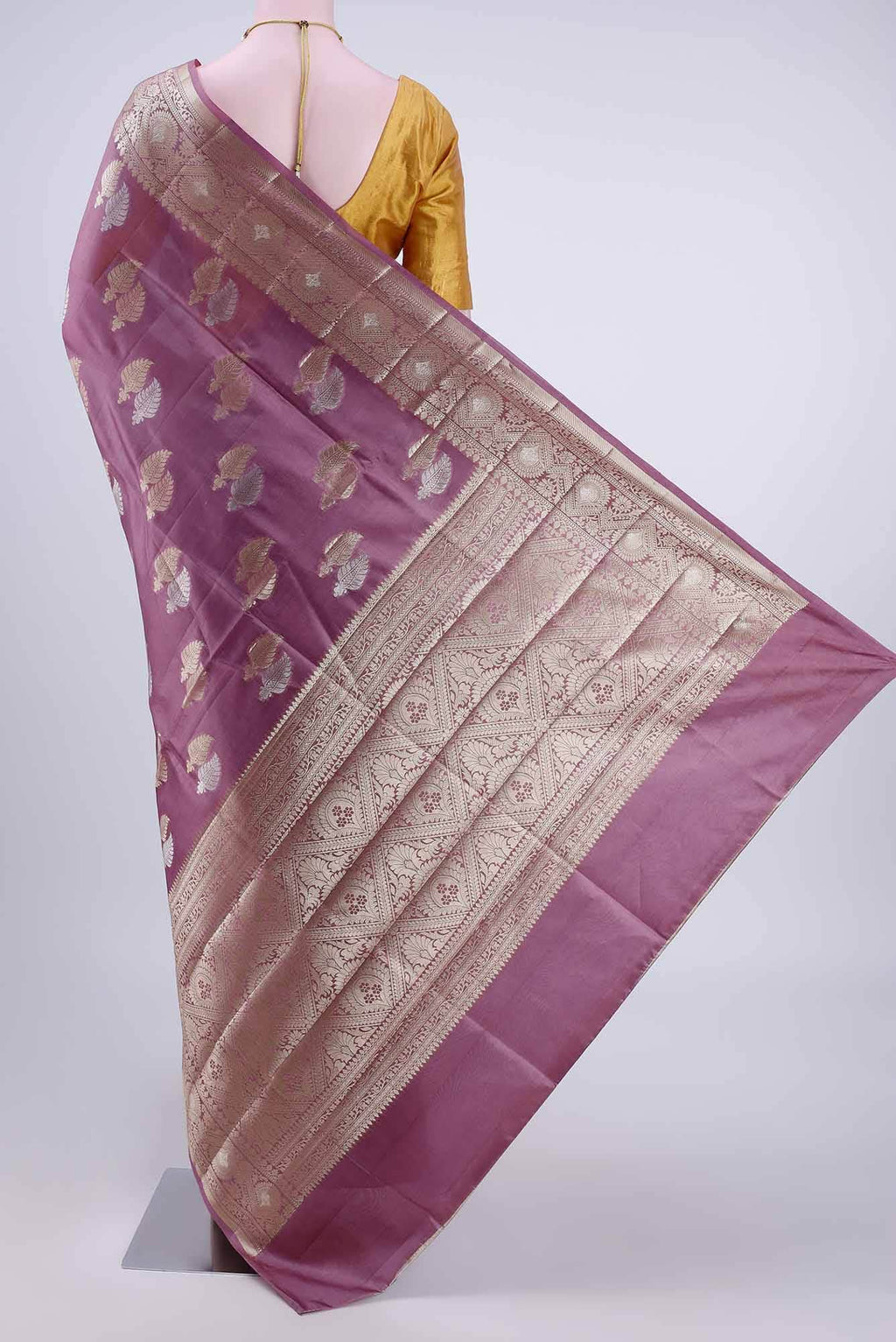 Pink Banarasi Raw Silk Saree