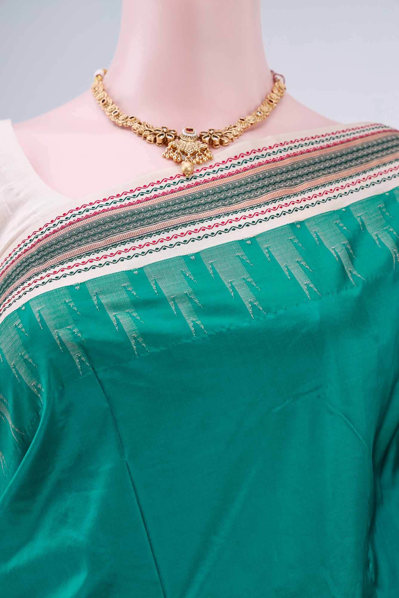 Sea Green Bangalore Silk - kadyal Saree