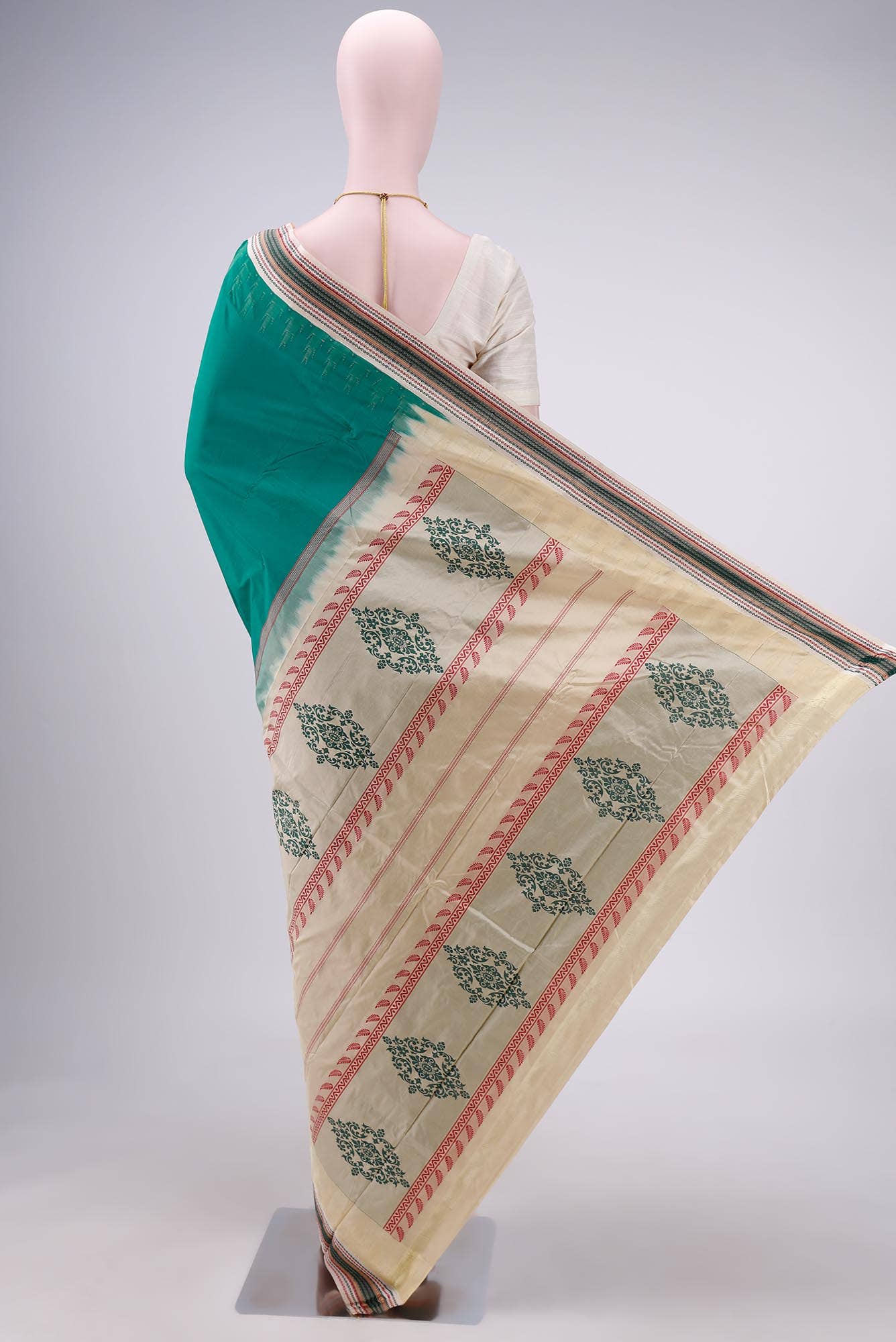 Sea Green Bangalore Silk - kadyal Saree