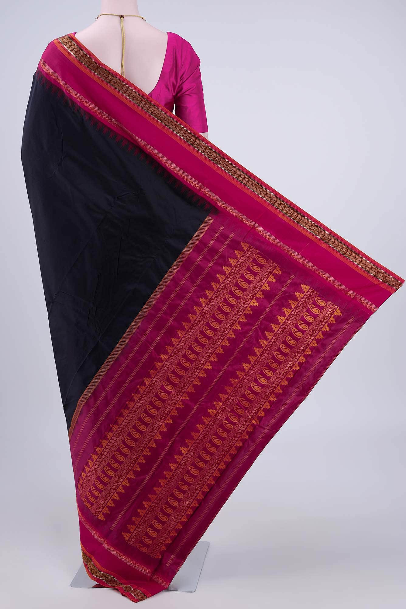 Black Bangalore Silk - kadyal Saree