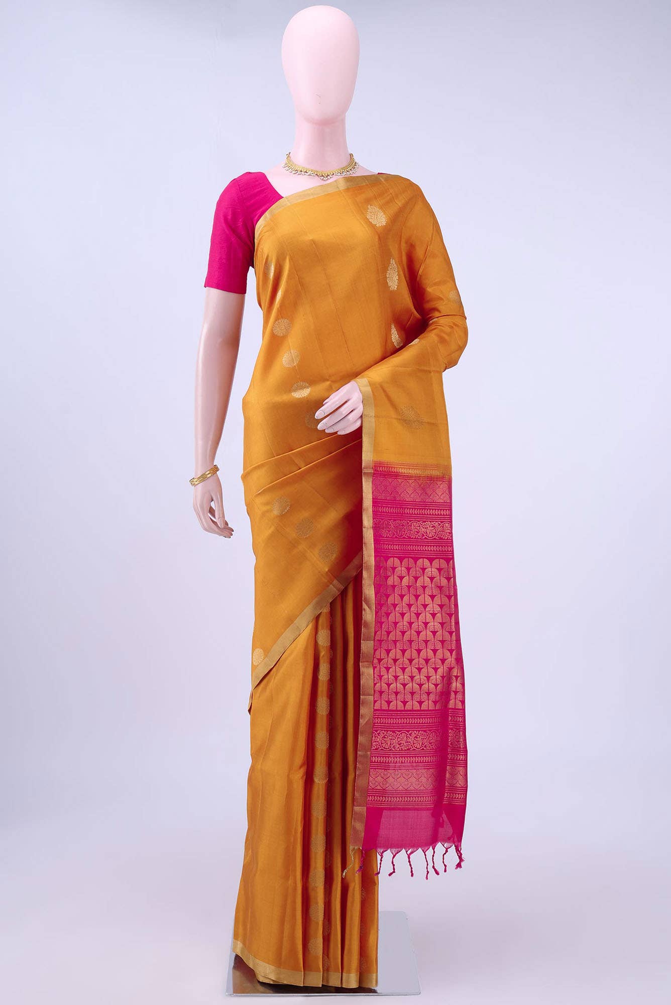 Yellow Soft Silk Saree