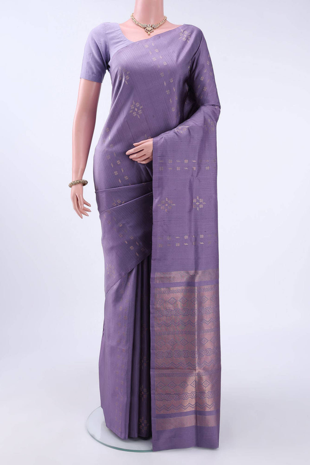Lavender Soft Silk Saree