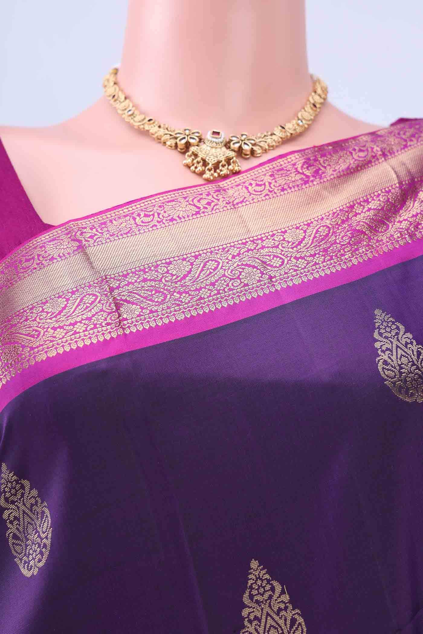 Purple Soft Silk Saree