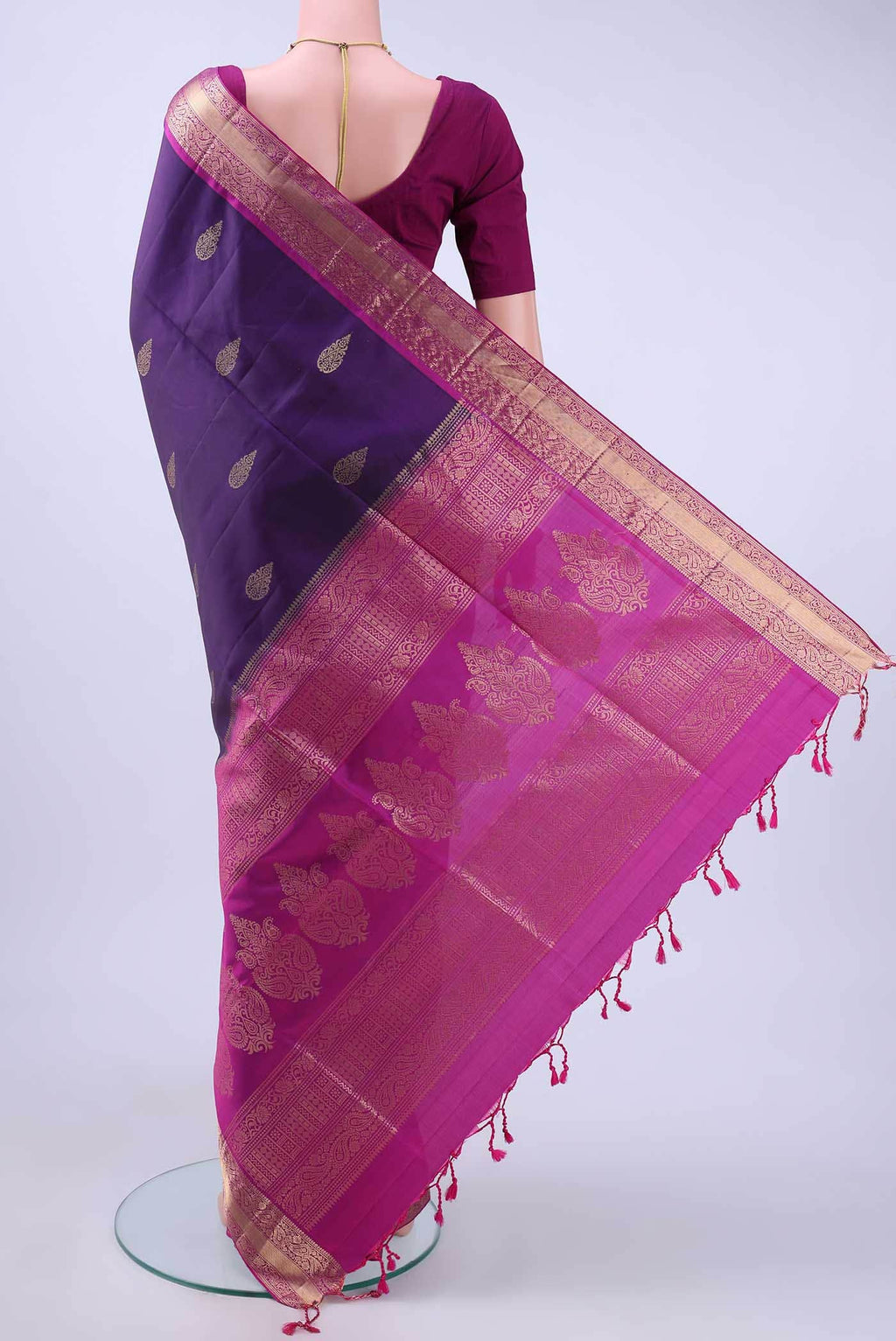 Purple Soft Silk Saree