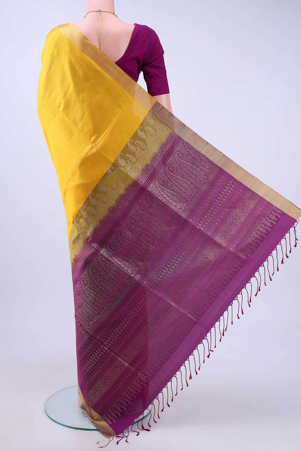 Yellow Soft Silk Saree