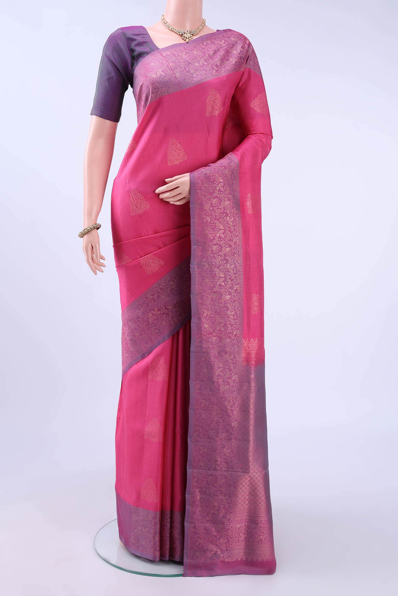 Pink Soft Silk Saree