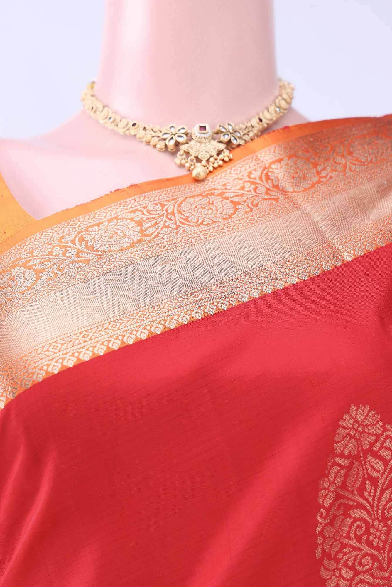 Red Soft Silk Saree
