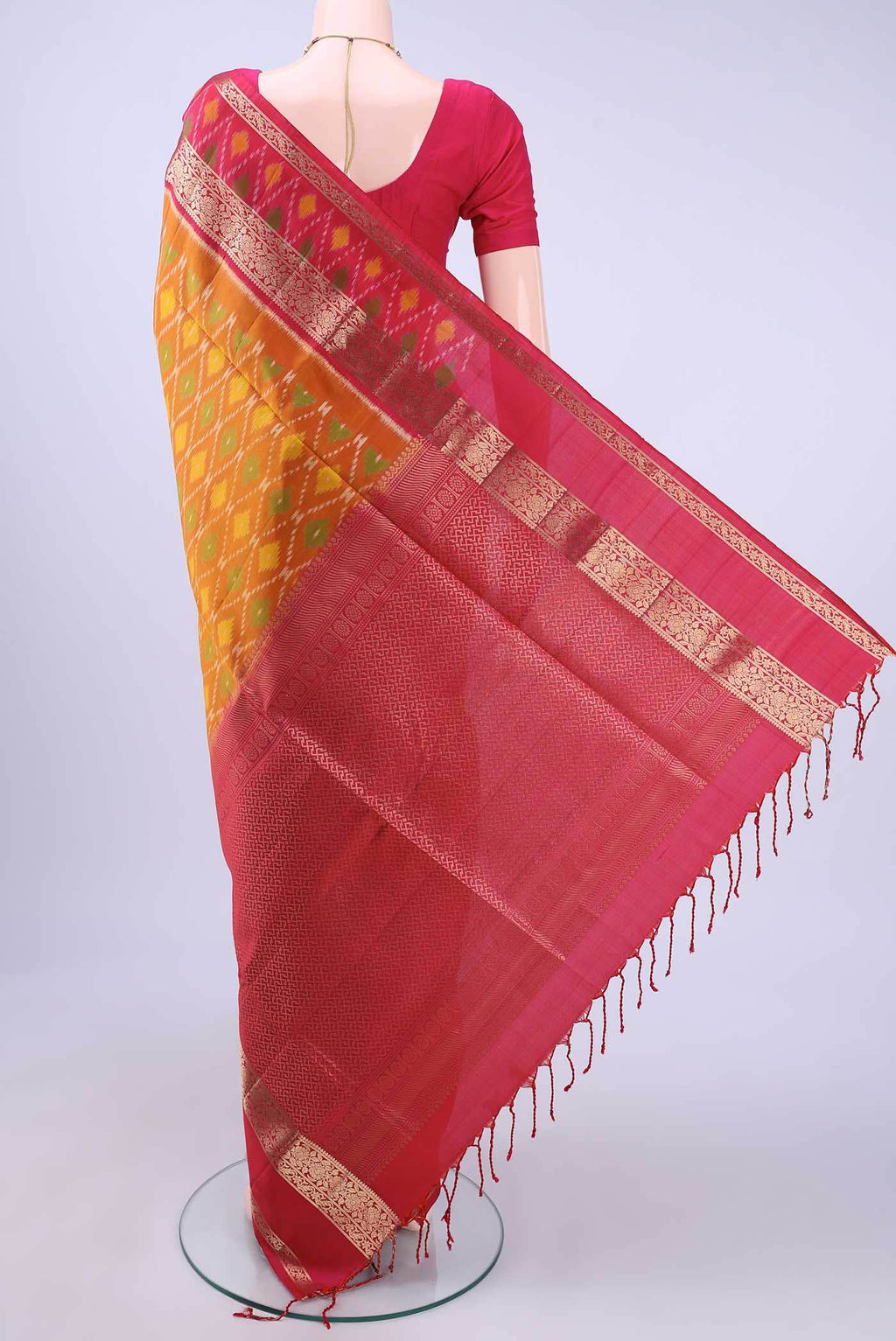 Mustard Soft Silk Saree