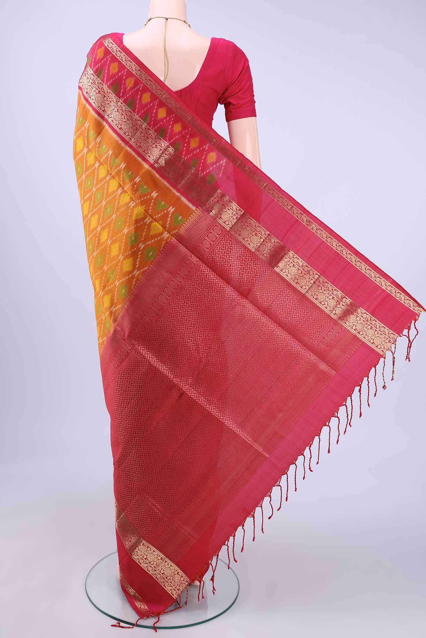 Mustard Soft Silk Saree