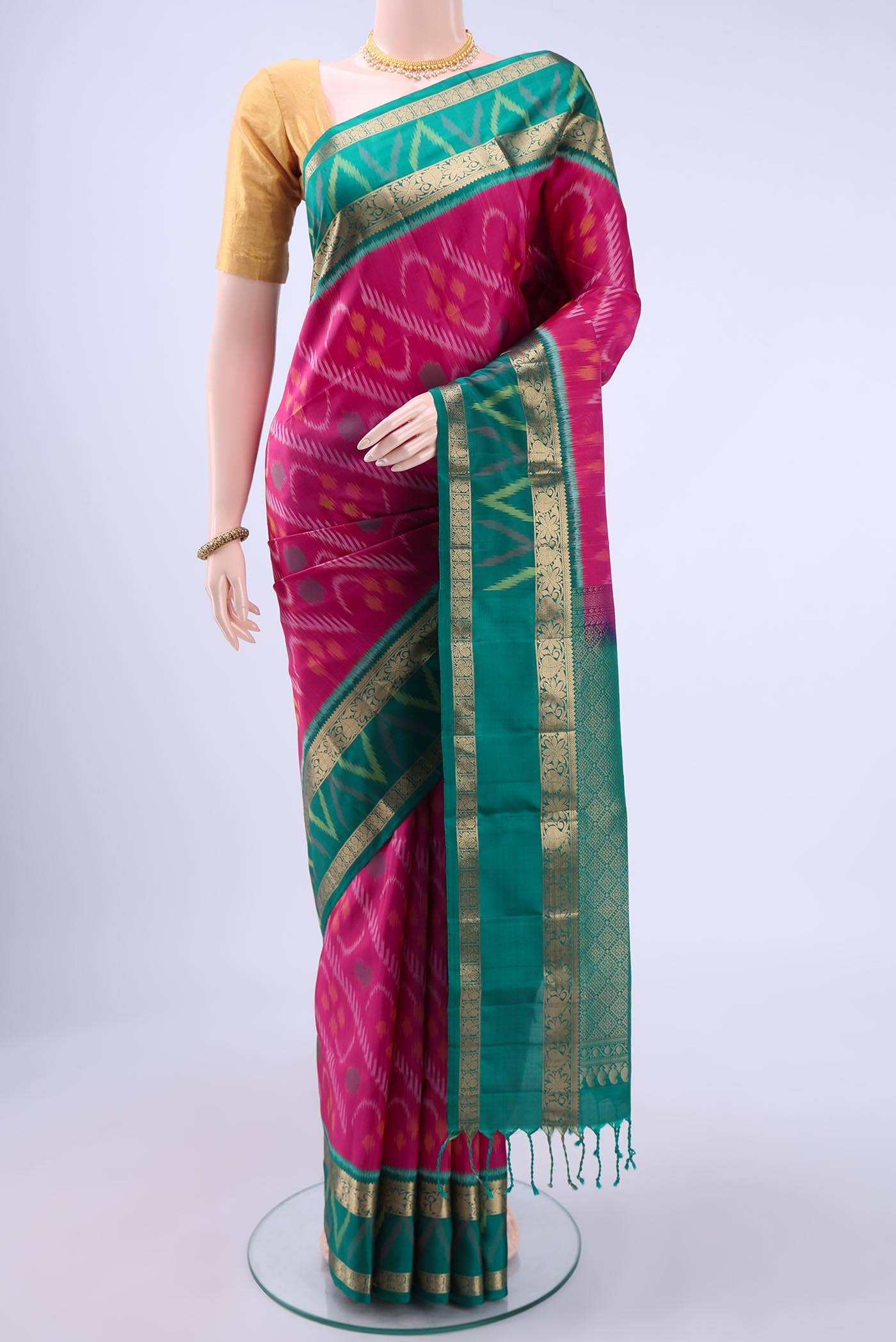 Rani Pink Soft Silk Saree