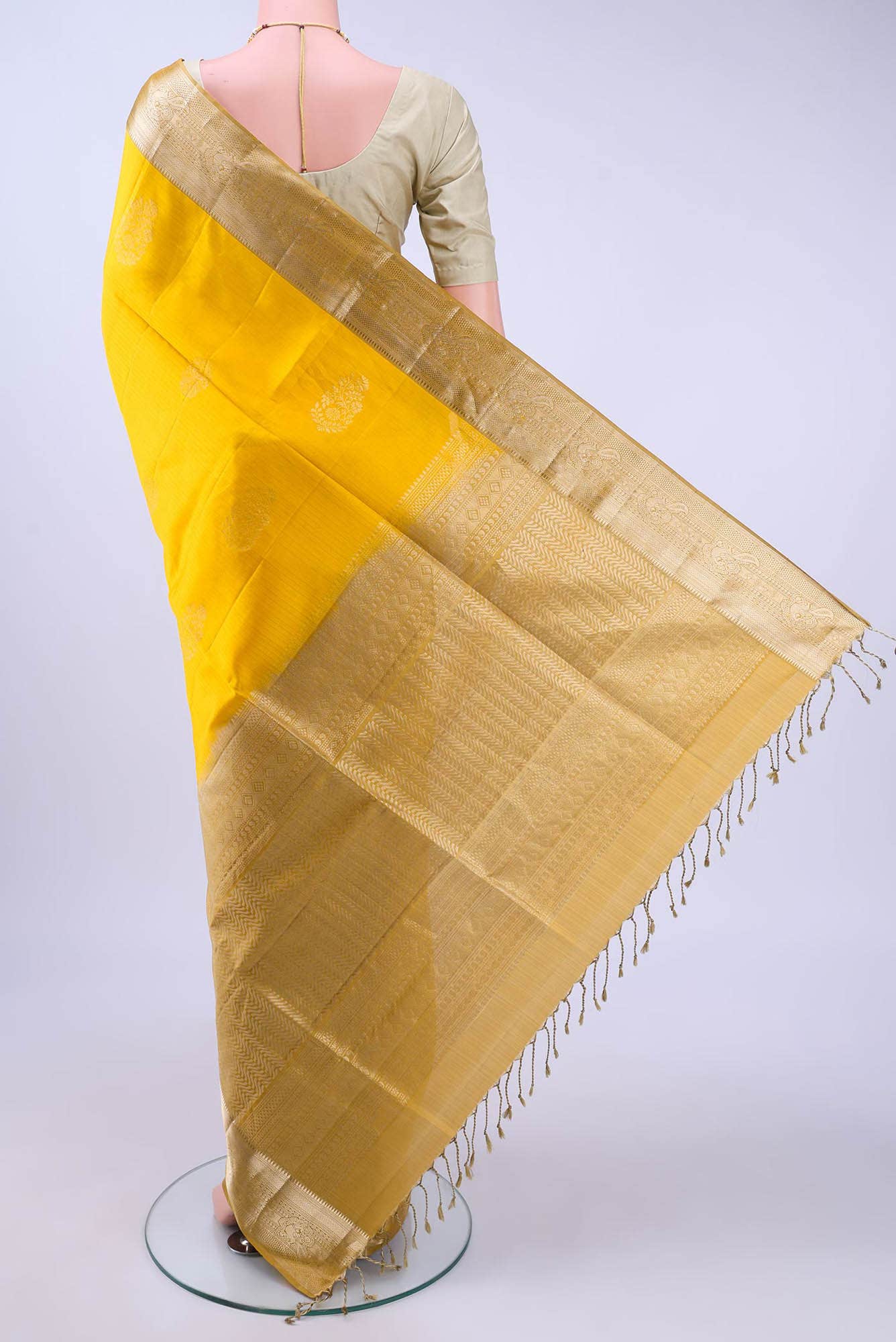 Mustard Soft Silk Saree
