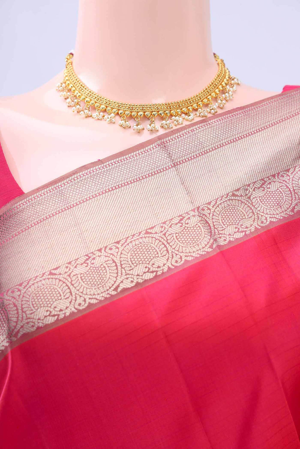 Imperial Pink Soft Silk Saree