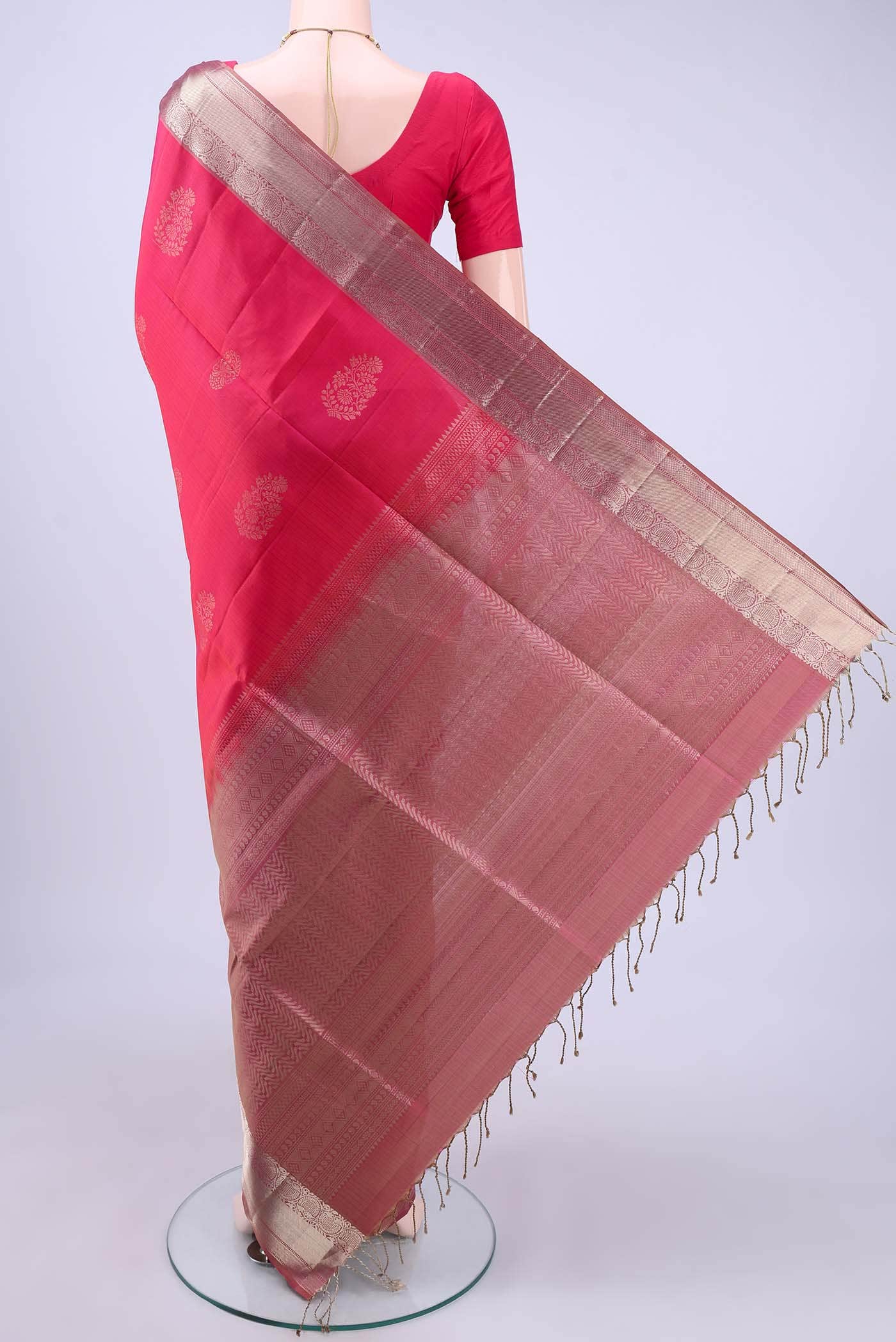 Imperial Pink Soft Silk Saree