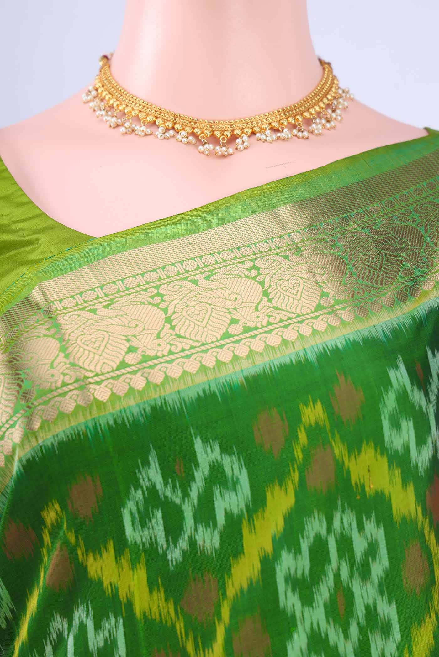 Bottle Green Soft Silk Saree