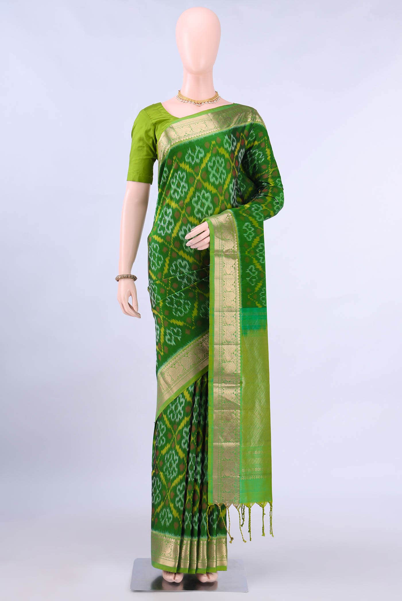 Bottle Green Soft Silk Saree
