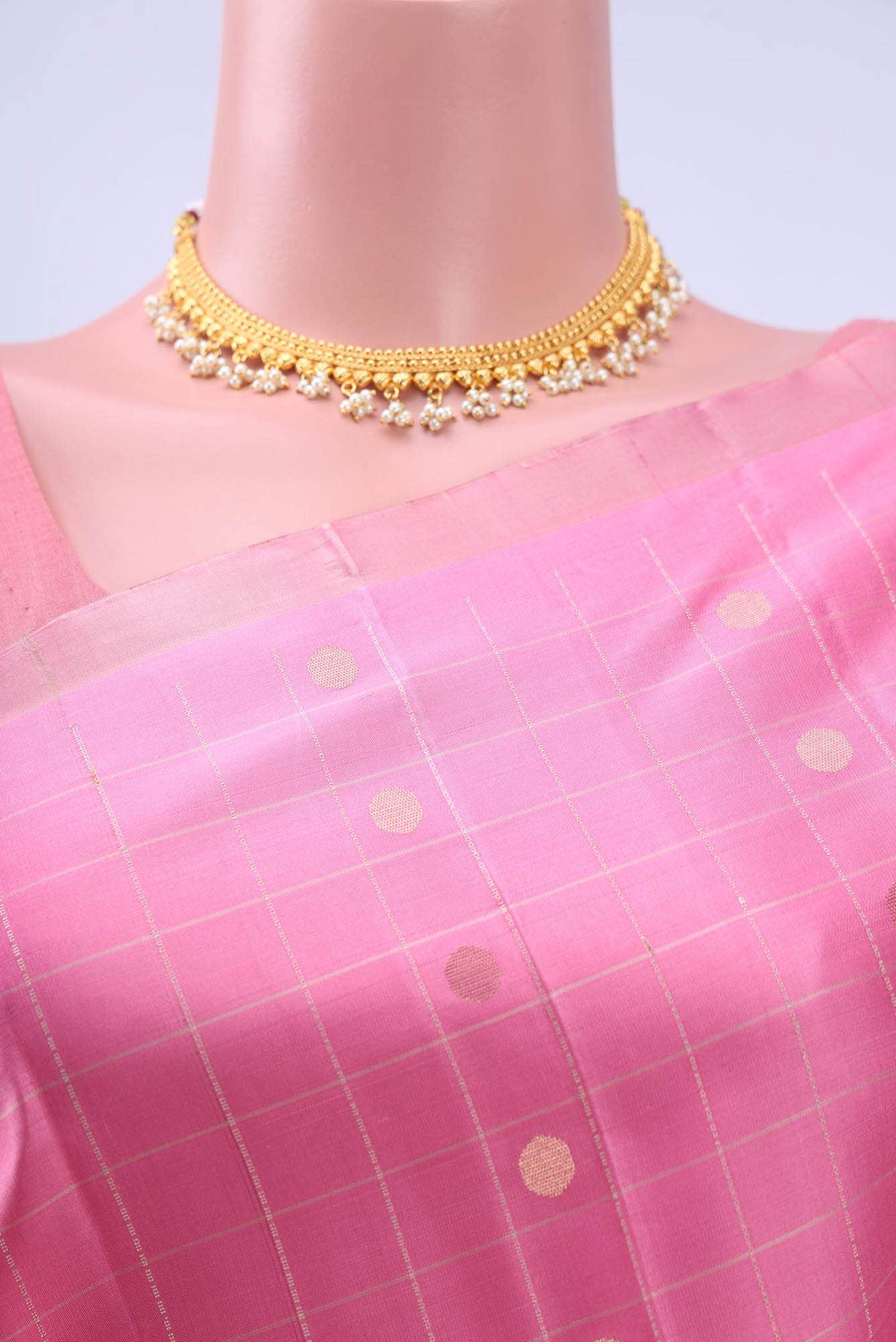 Rose pink Soft Silk Saree