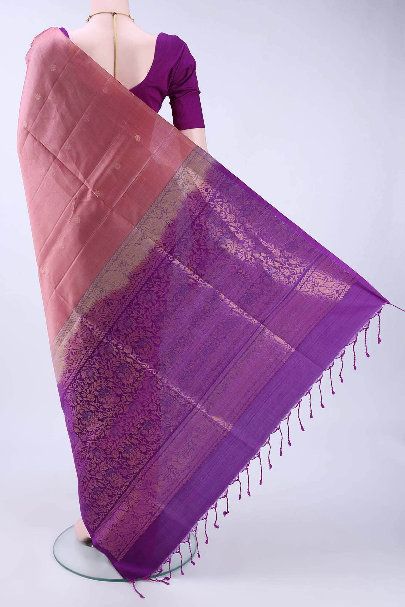 Cinnamon Soft Silk Saree