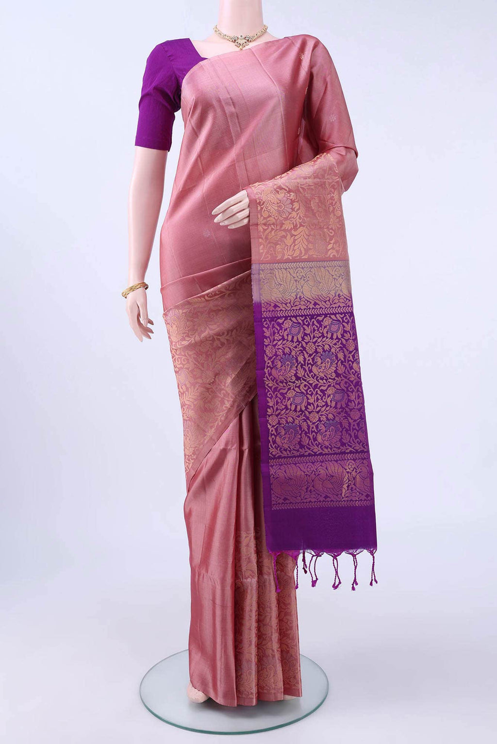 Cinnamon Soft Silk Saree
