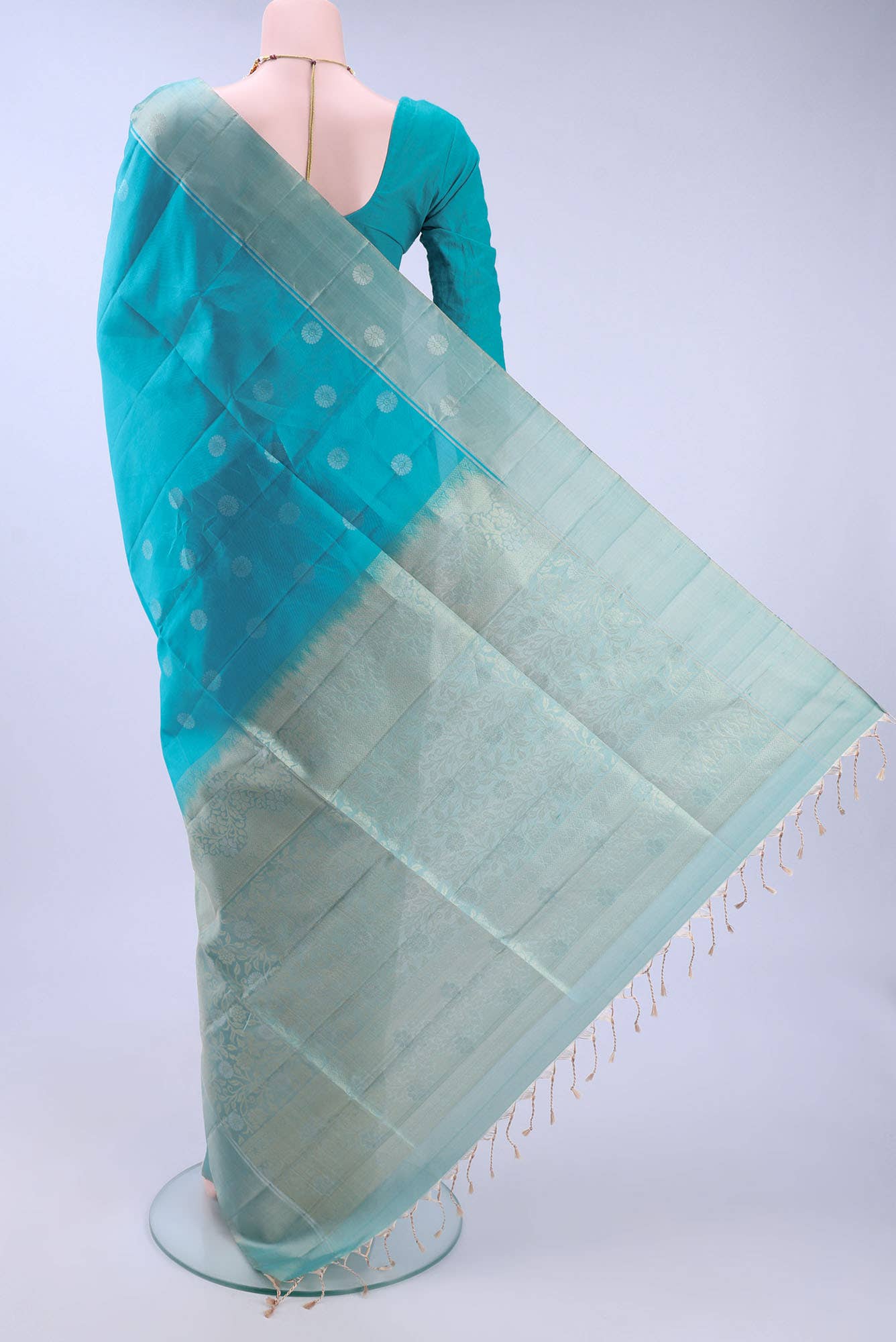 Sky Blue Soft Silk Saree