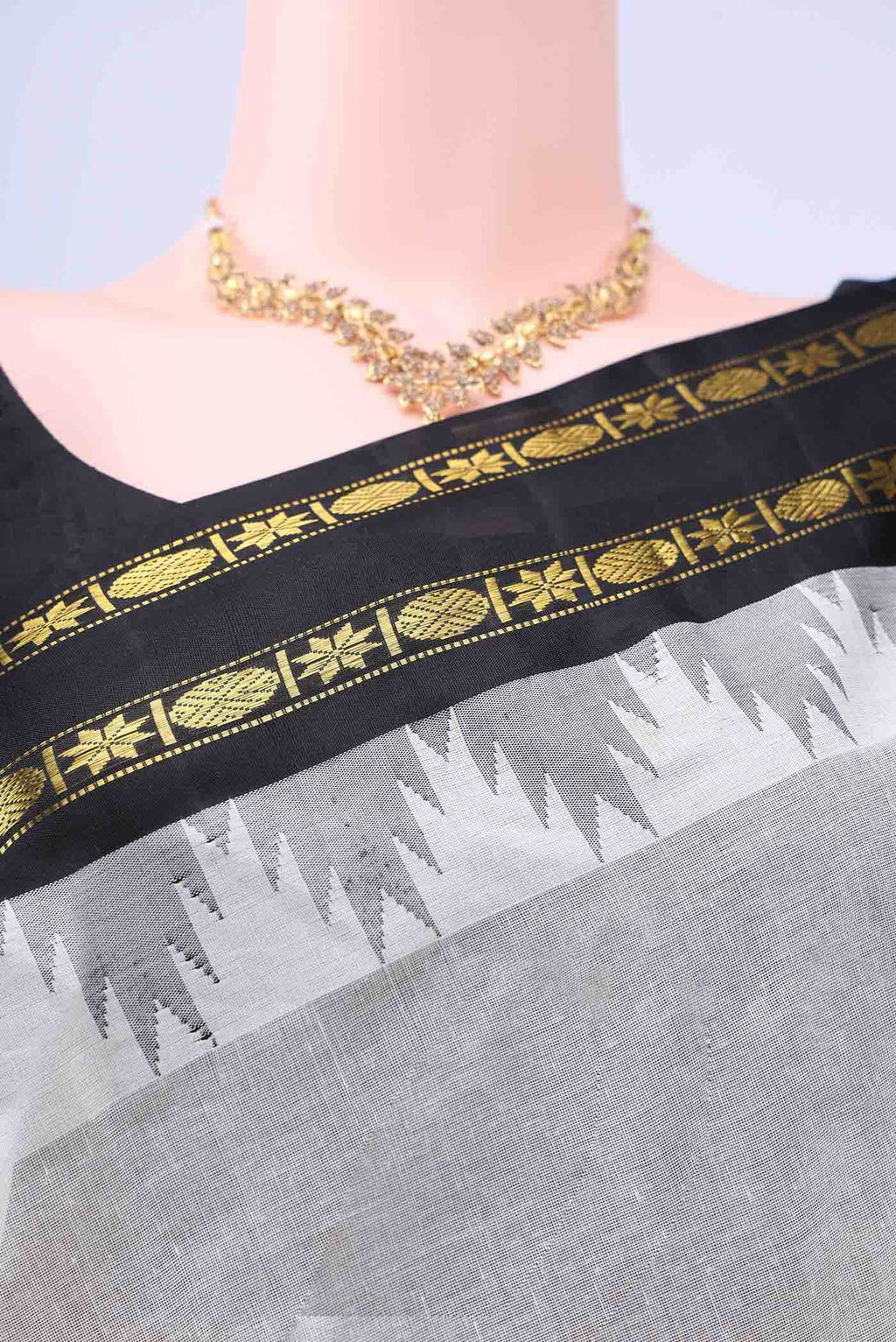 Off White Kanchi Cotton Saree