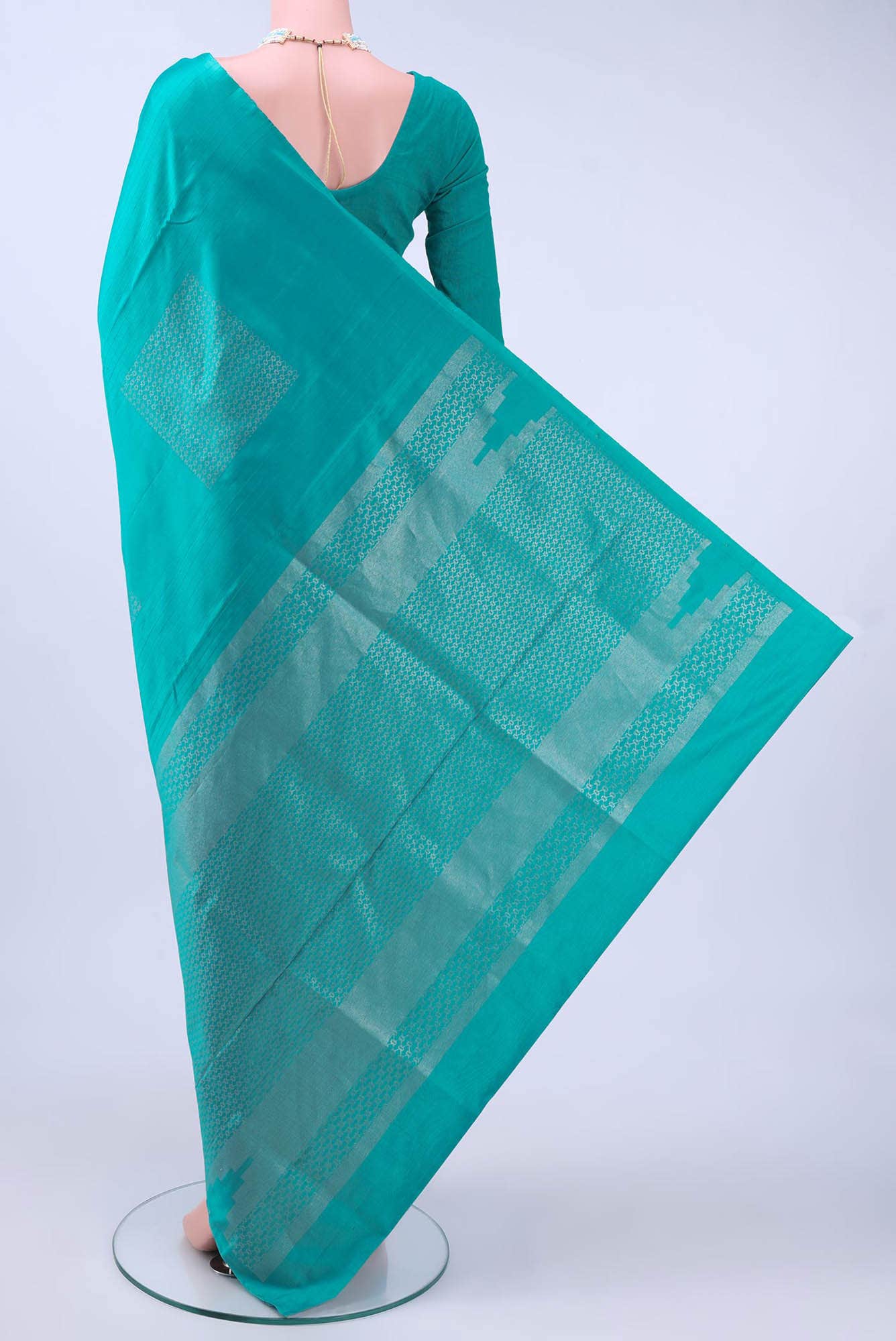 Electric Blue Soft Silk Saree