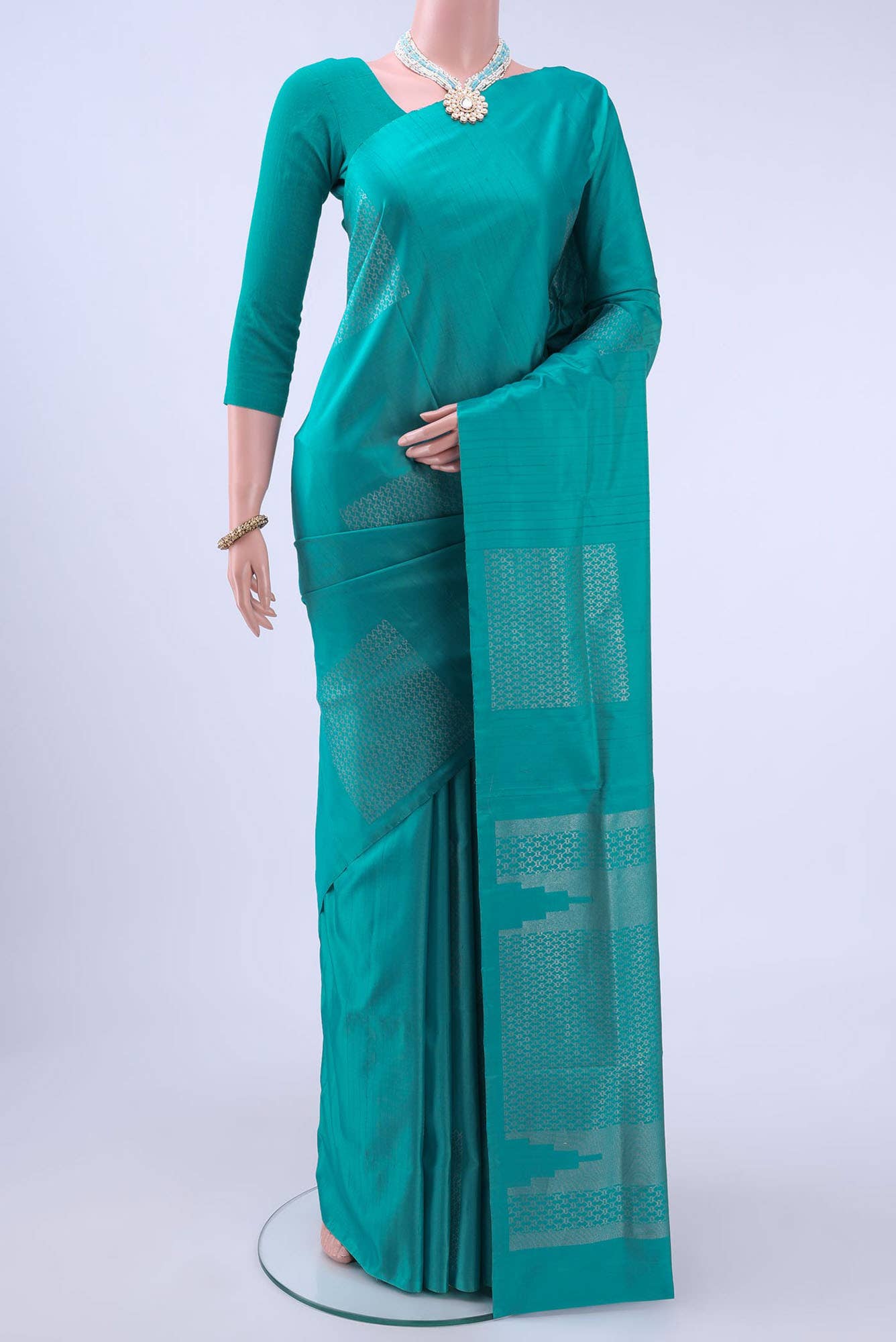 Electric Blue Soft Silk Saree