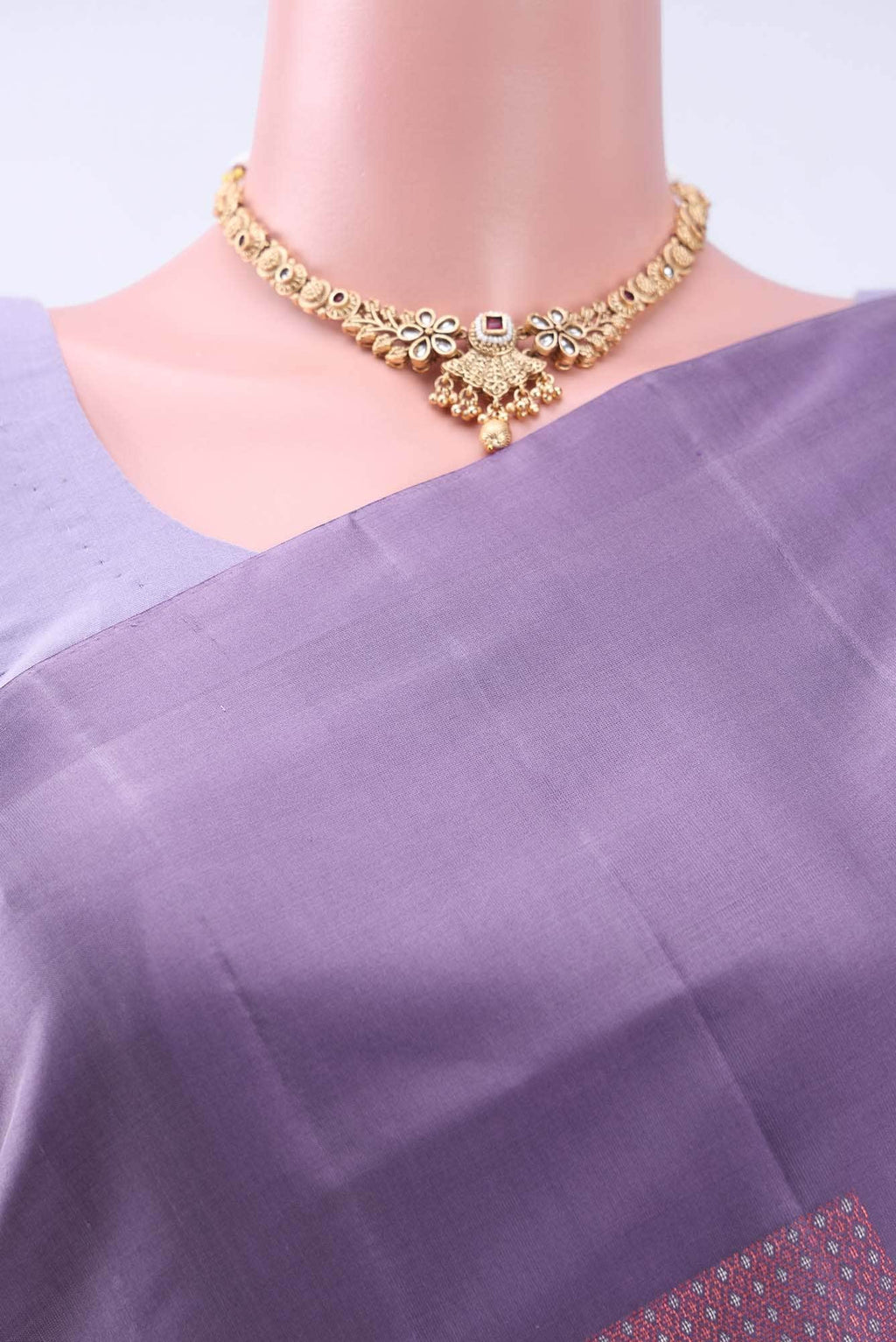 Lavender Soft Silk Saree