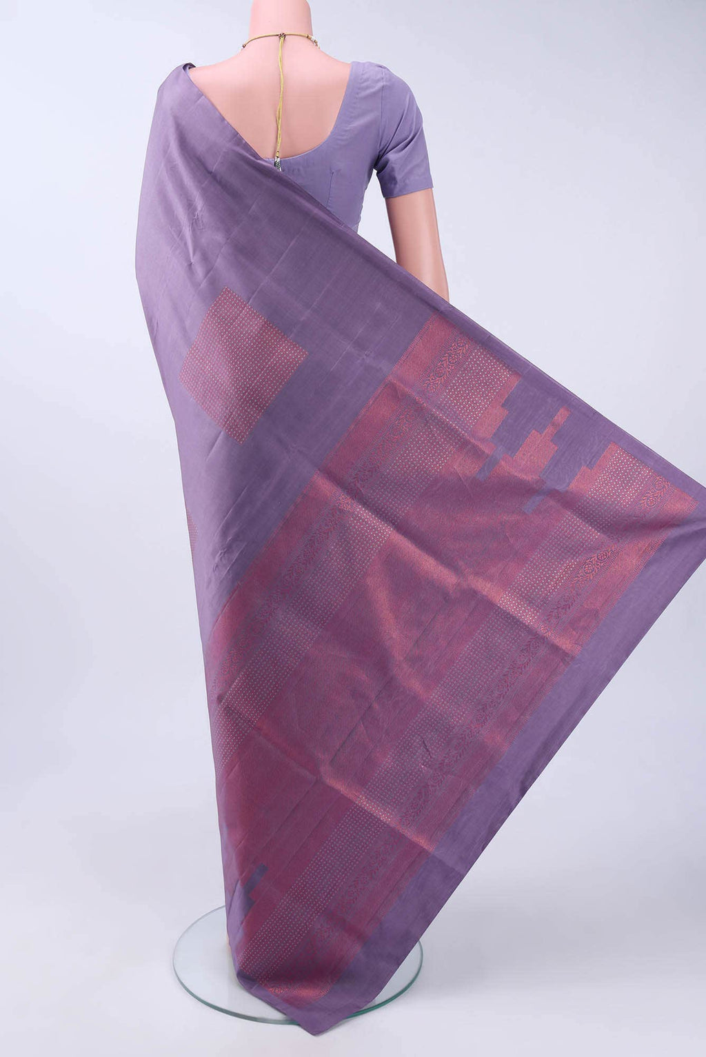 Lavender Soft Silk Saree