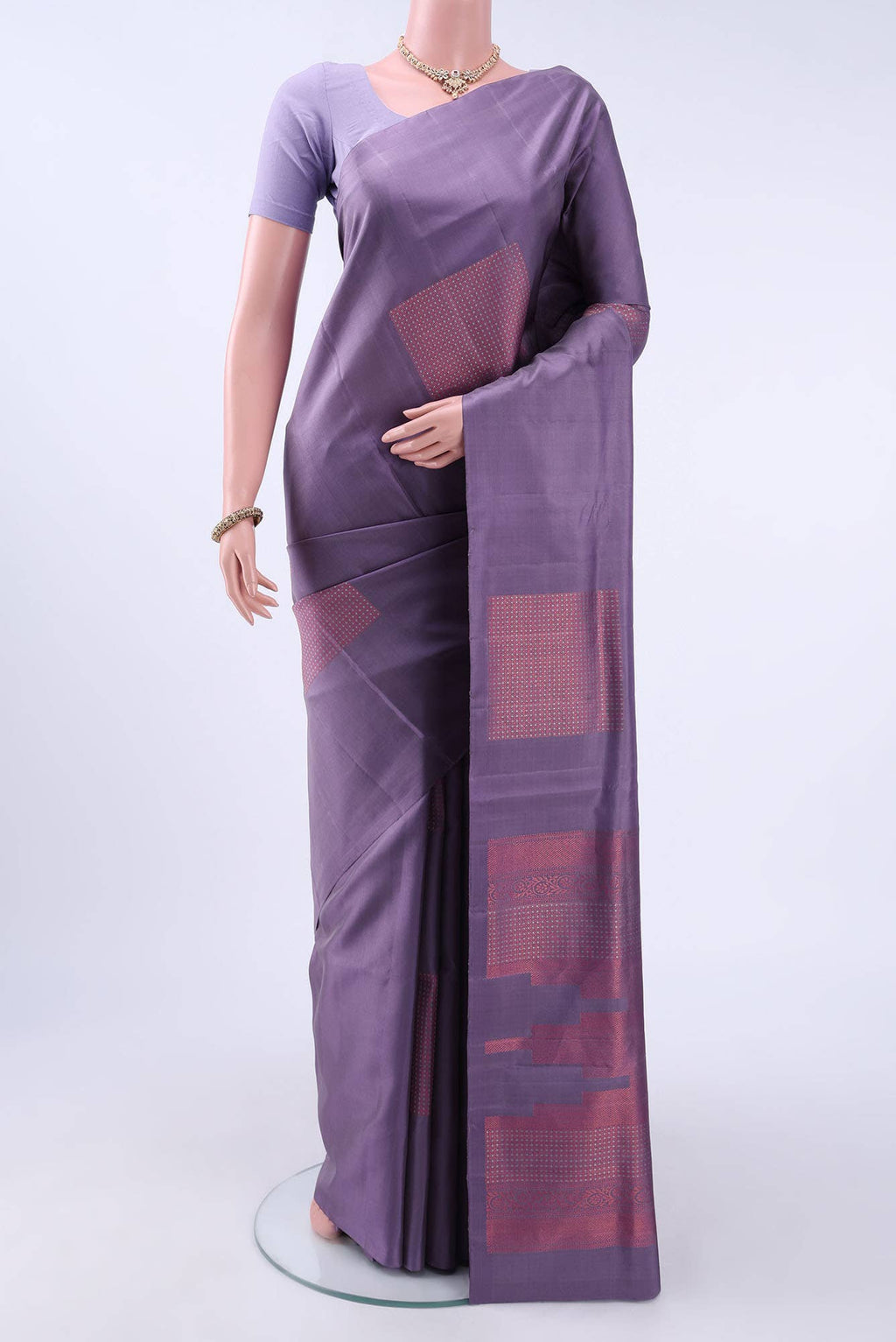 Lavender Soft Silk Saree