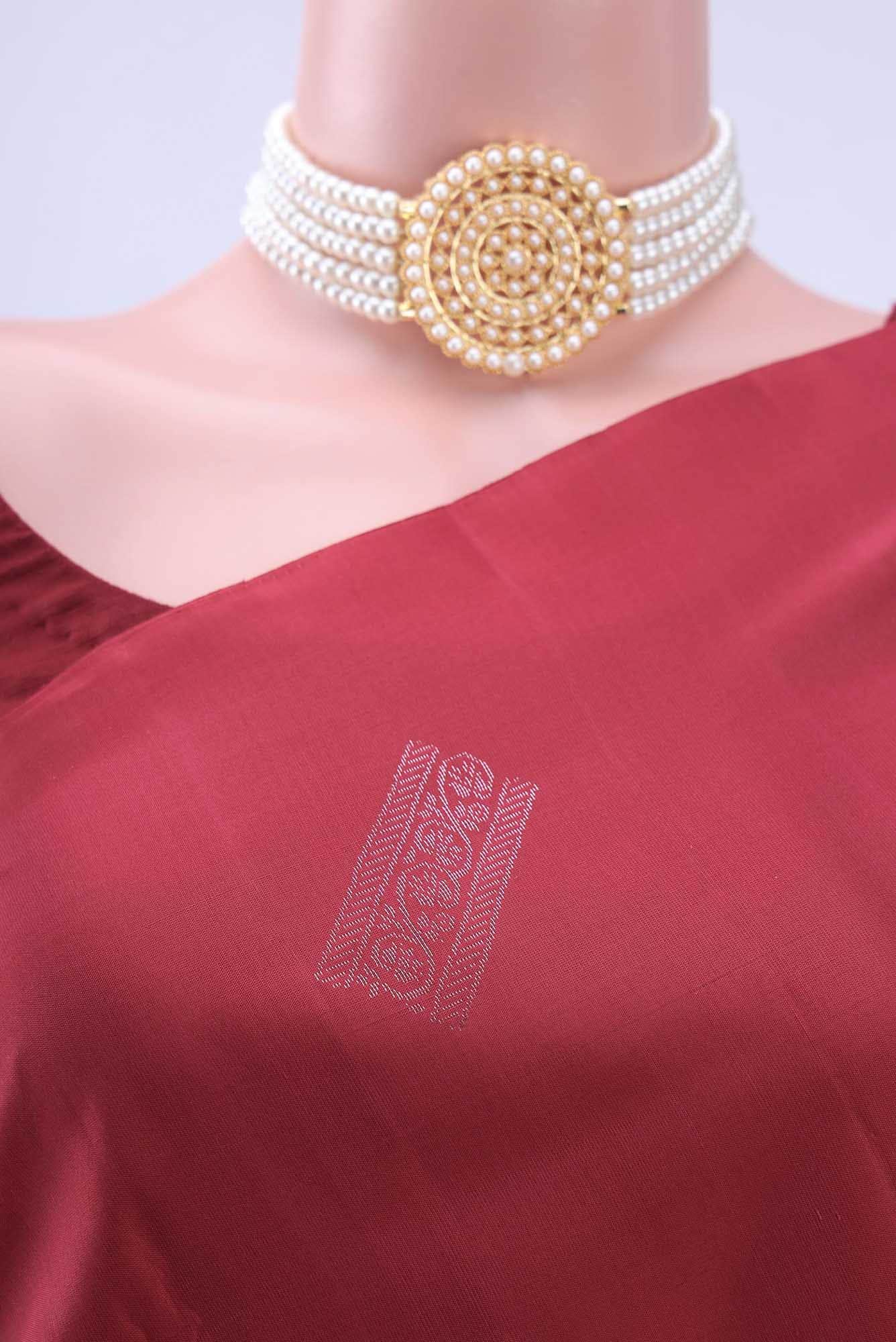 Maroon Soft Silk Saree